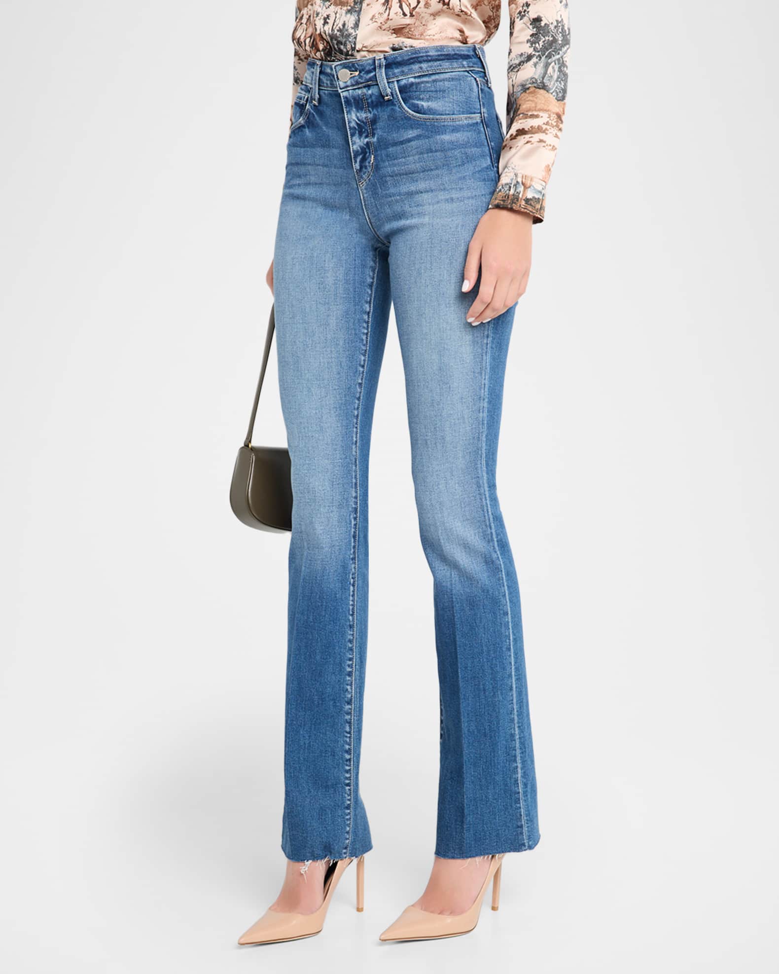 Ruth High Rise Straight Jean in Blanc main image 1