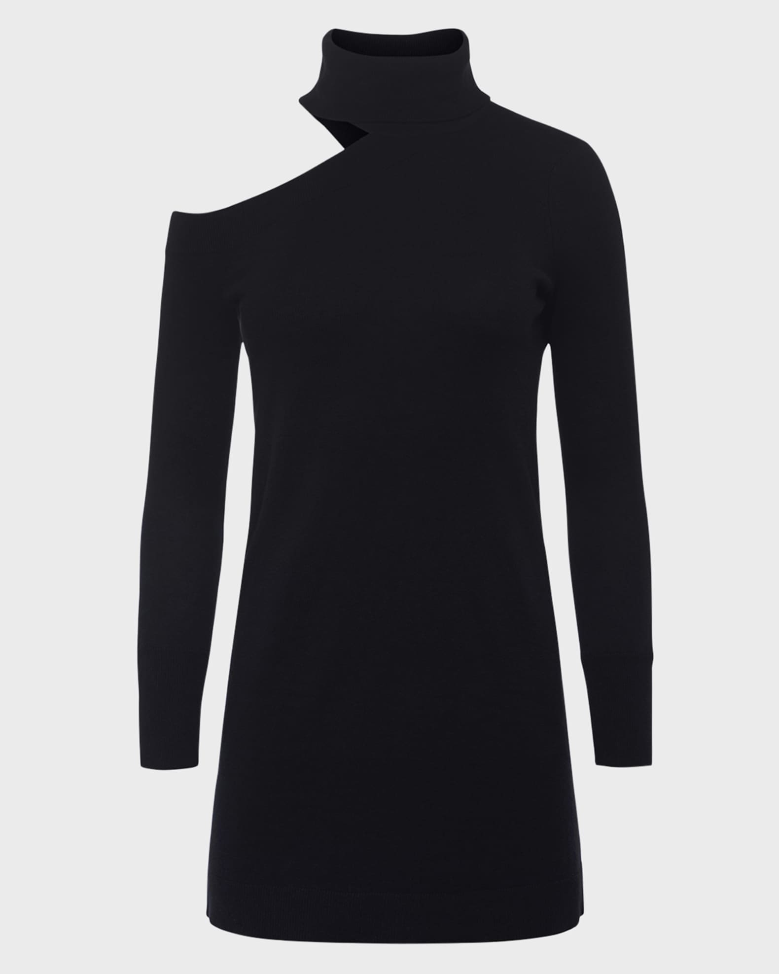 L'Agence Amberli Cut-Out Mini Sweater Dress | Neiman Marcus