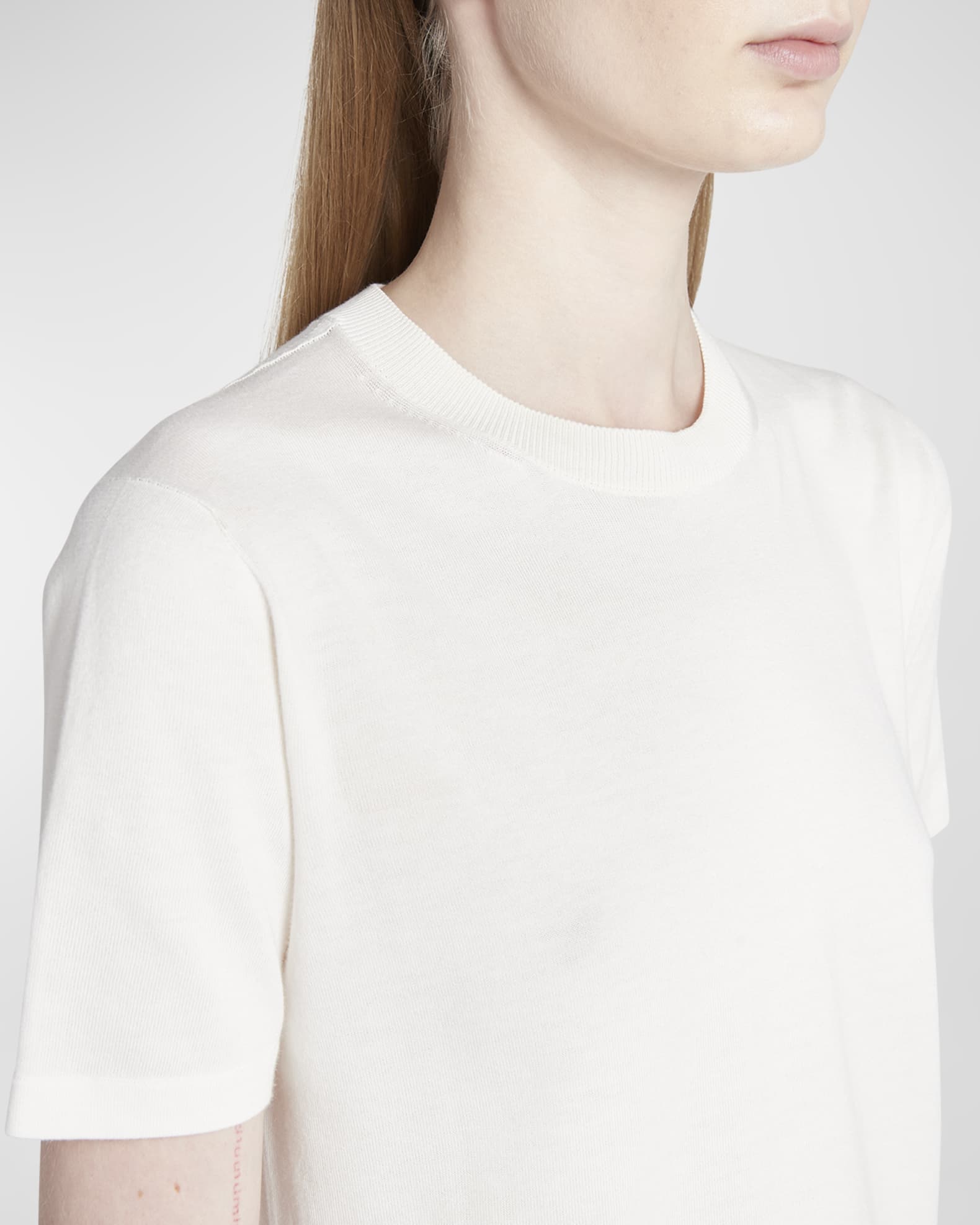 Loro Piana Angera Knit Crewneck T-Shirt | Neiman Marcus