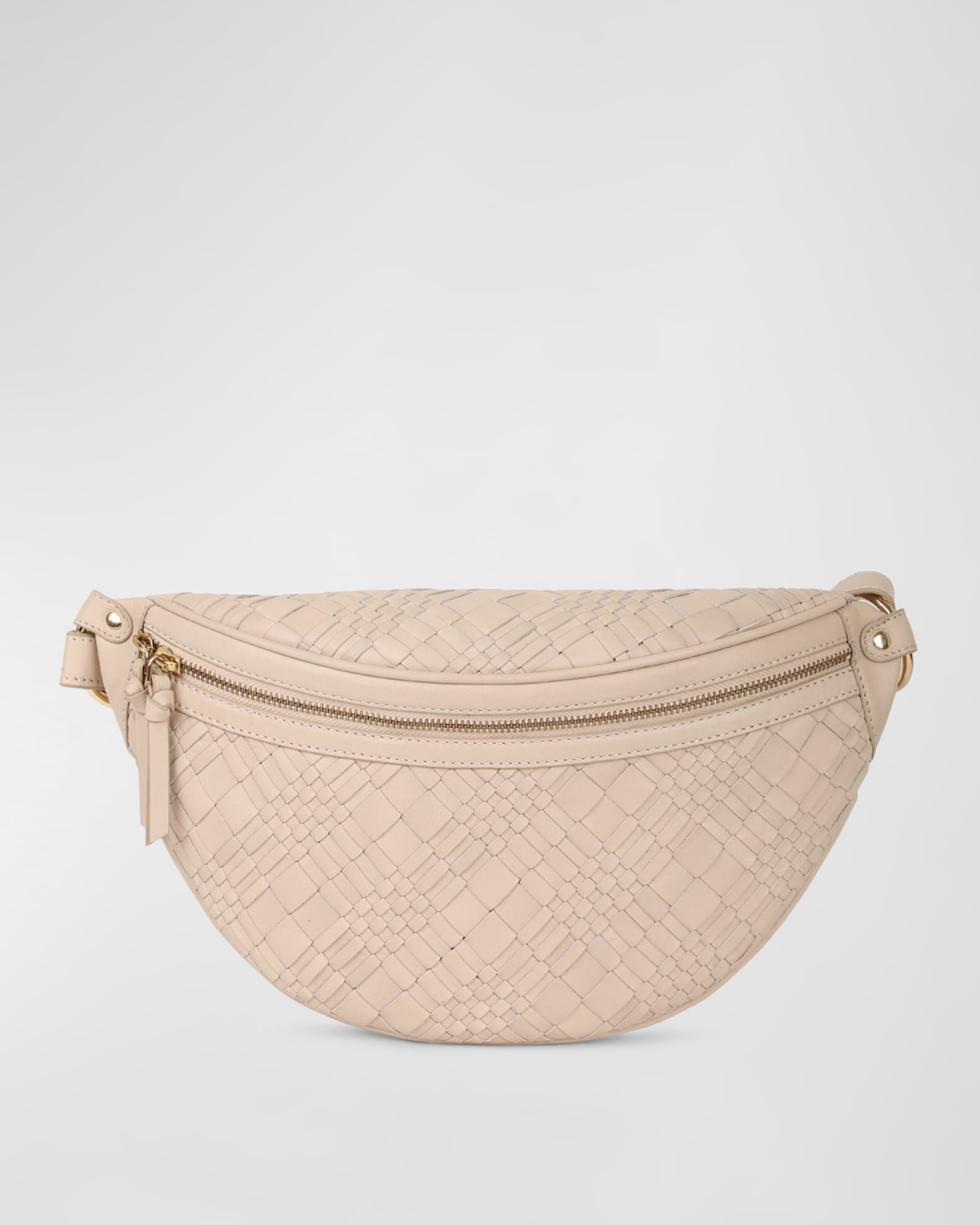 Rafe Clair Zip Woven Leather Crossbody Bag Neiman Marcus