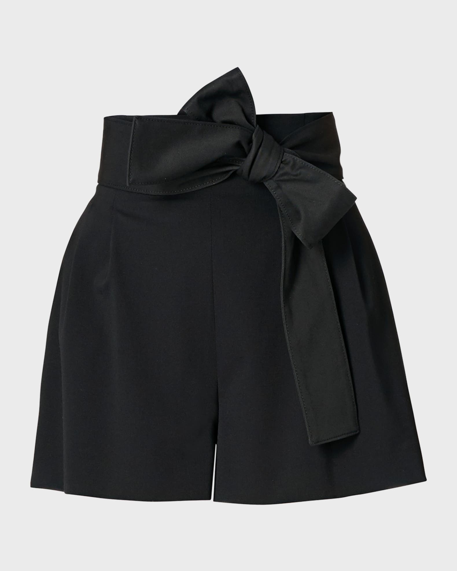 Carolina Herrera HighRise Pleated Belted Shorts Neiman Marcus