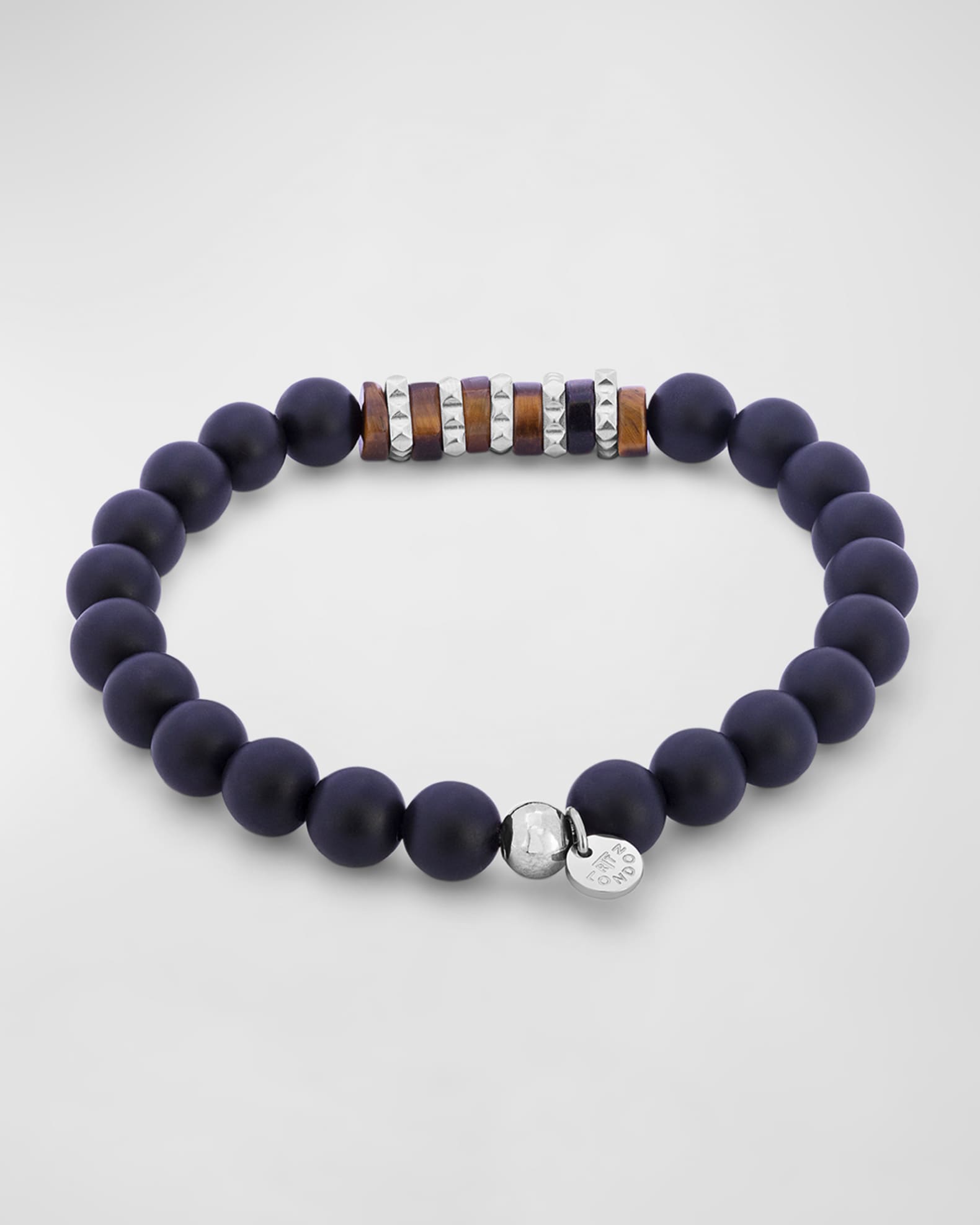 Men's Tiger's Eye Beaded Bracelet, M 1
