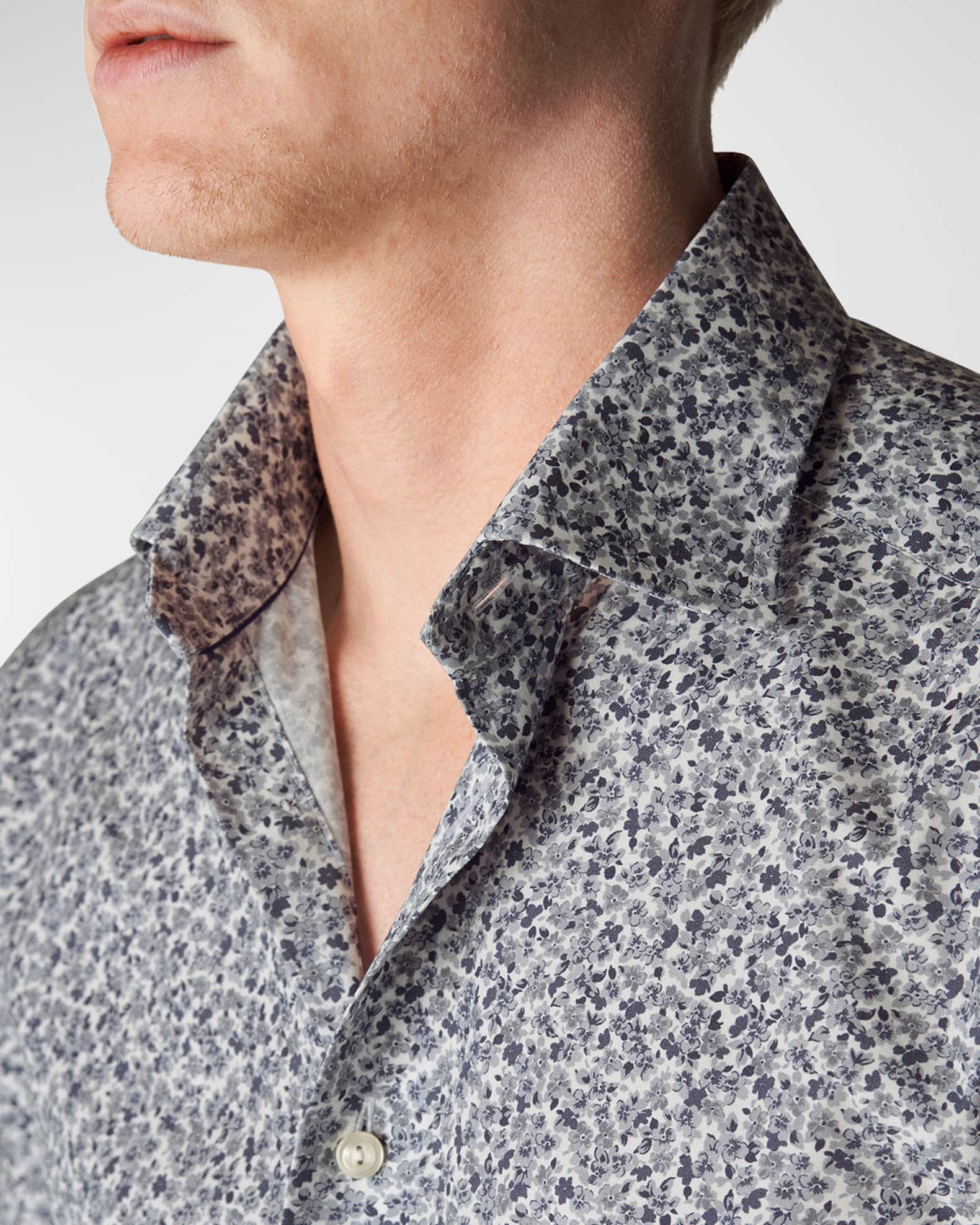 Eton Men's SlimFit Floral Dress Shirt Neiman Marcus