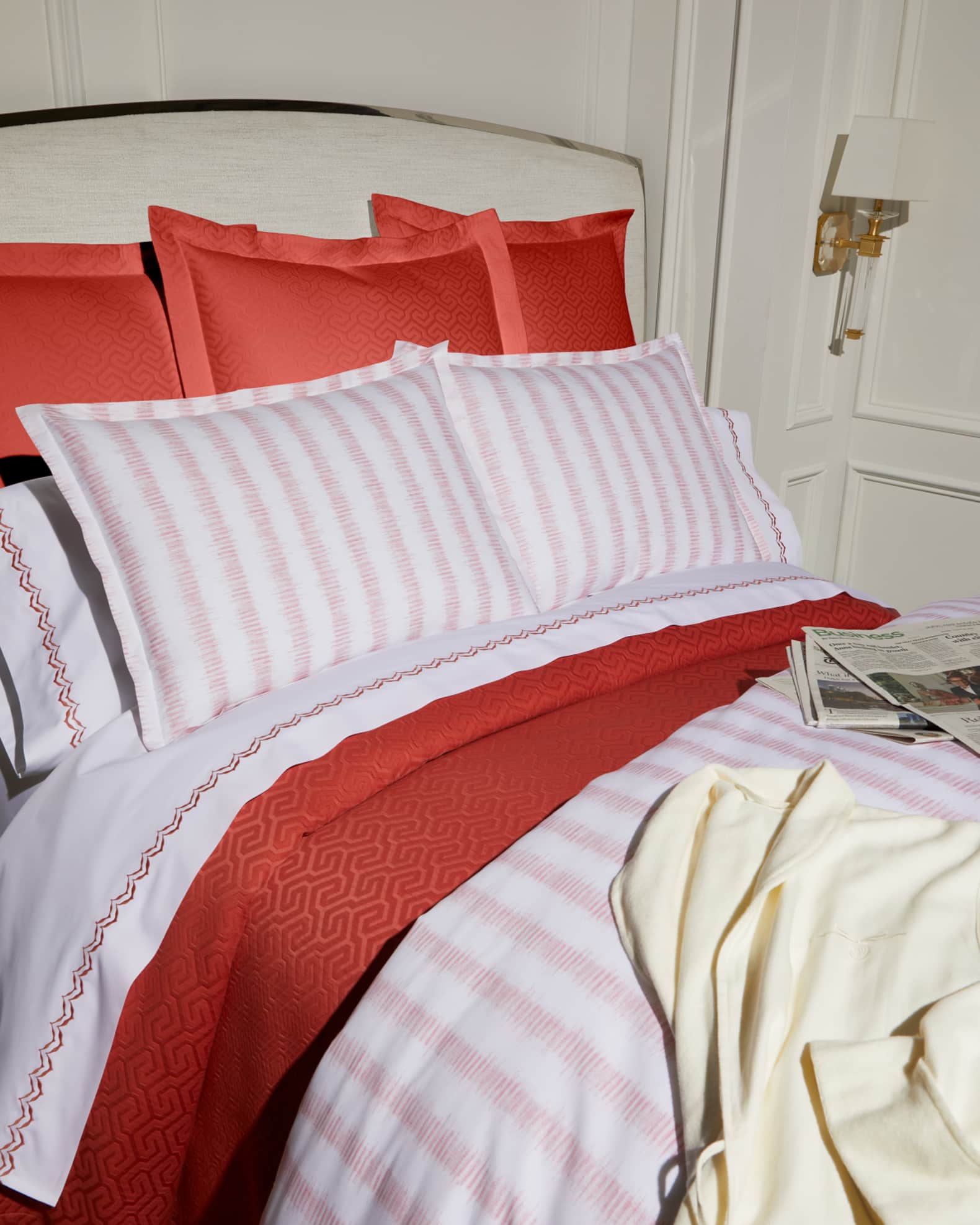 Matouk Atlas Full/Queen Flat Sheet Neiman Marcus