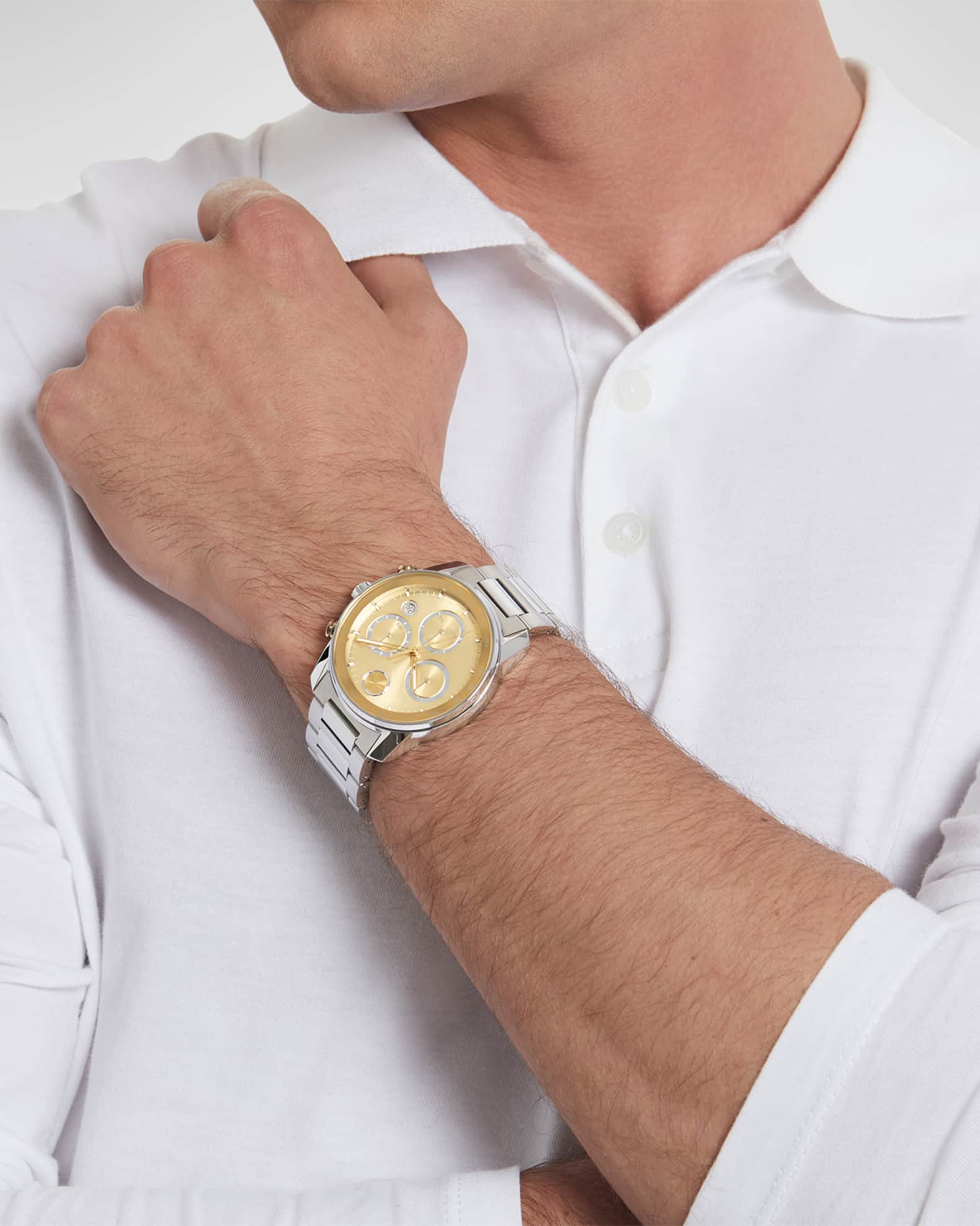 Movado bold two tone rose gold clearance