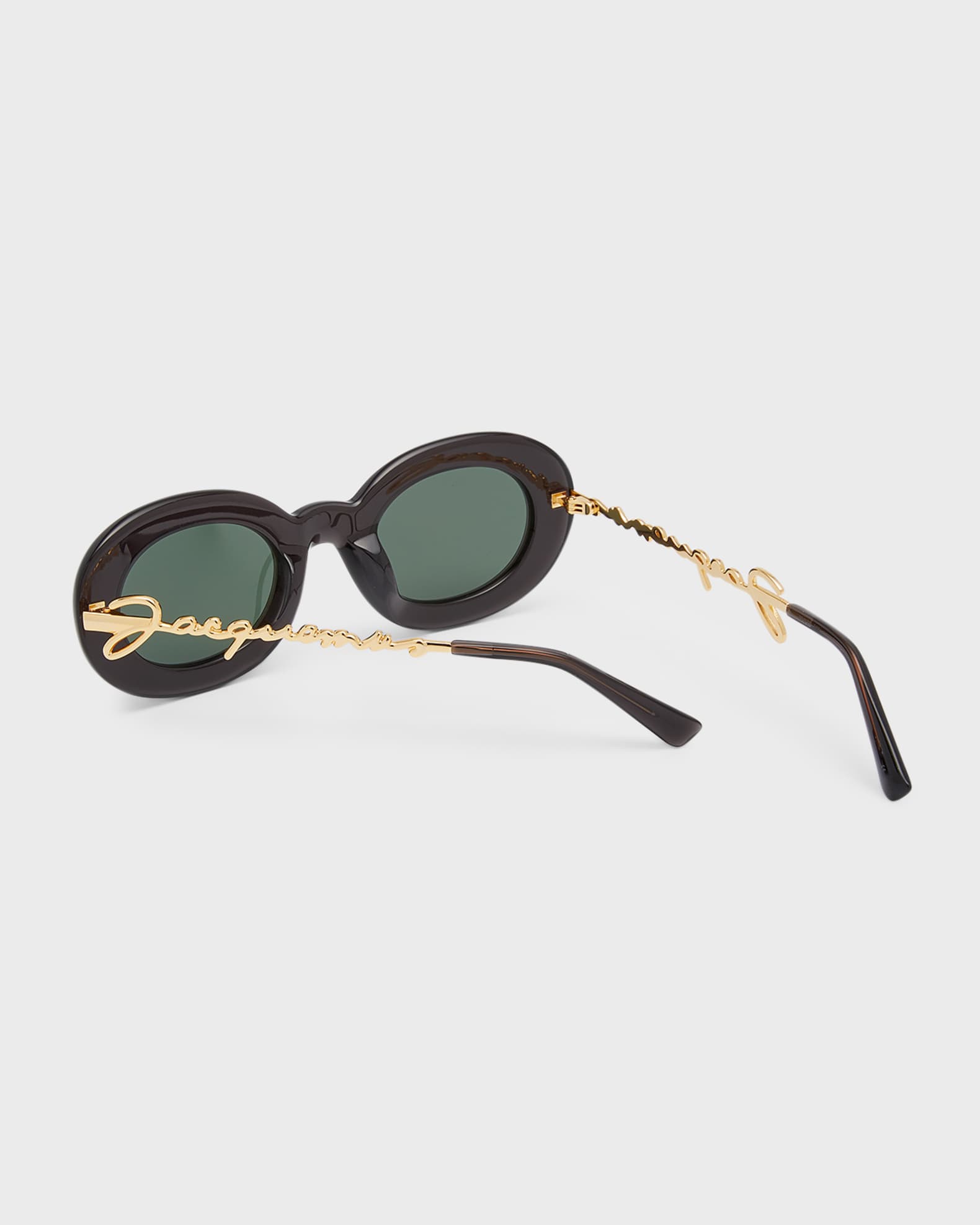Jacquemus Les Lunettes Pralu Oval Acetate Sunglasses | Neiman Marcus