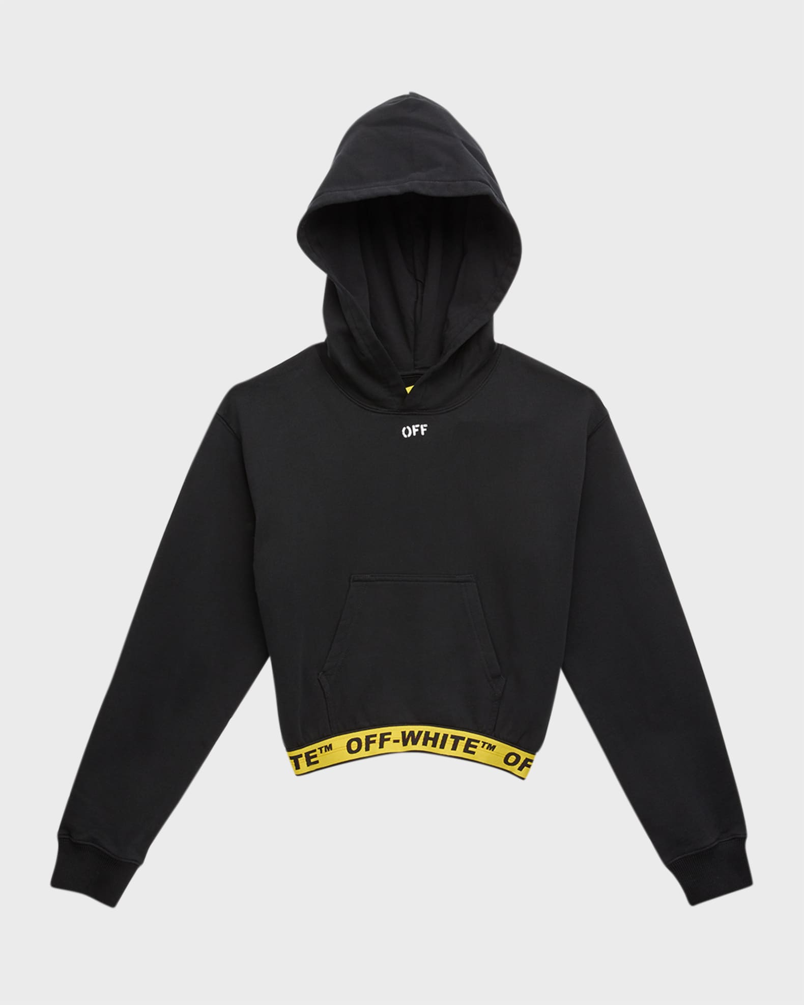 Off-White Black Printed Hoodie