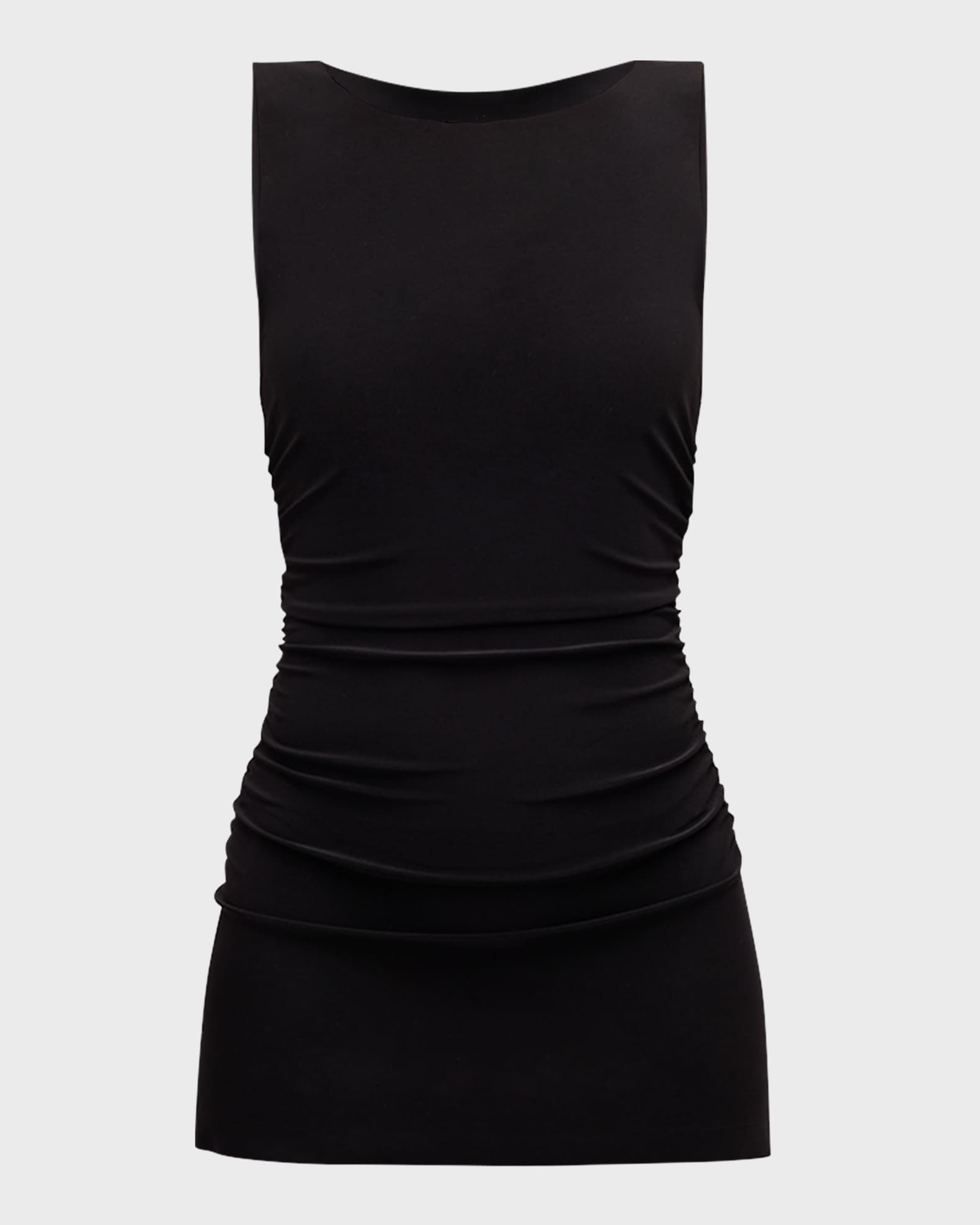 Norma Kamali Sleeveless 4-Way Stretch Mini Pickleball Dress | Neiman Marcus