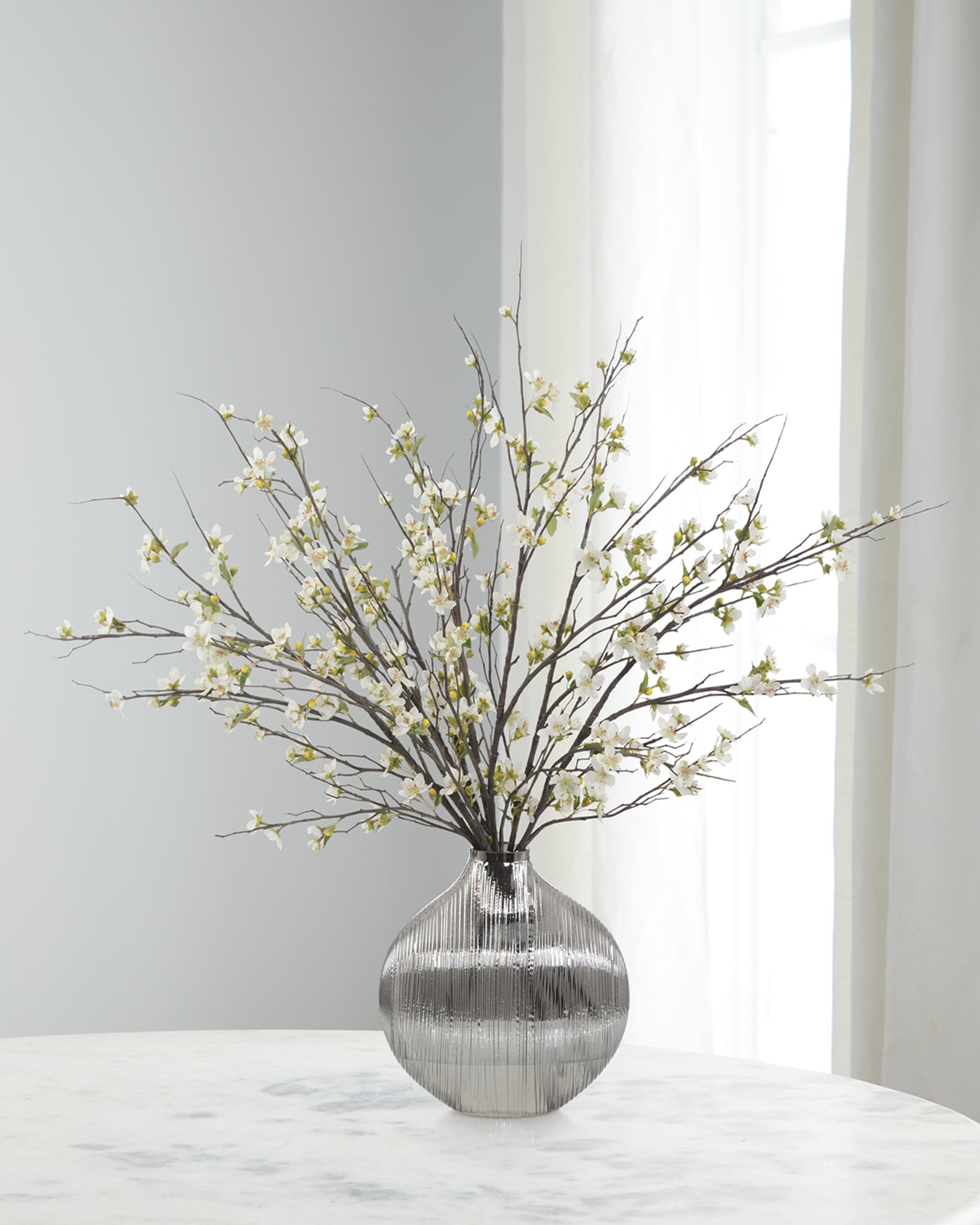John-Richard Collection Moonlight Apple Blossoms Floral Arrangement