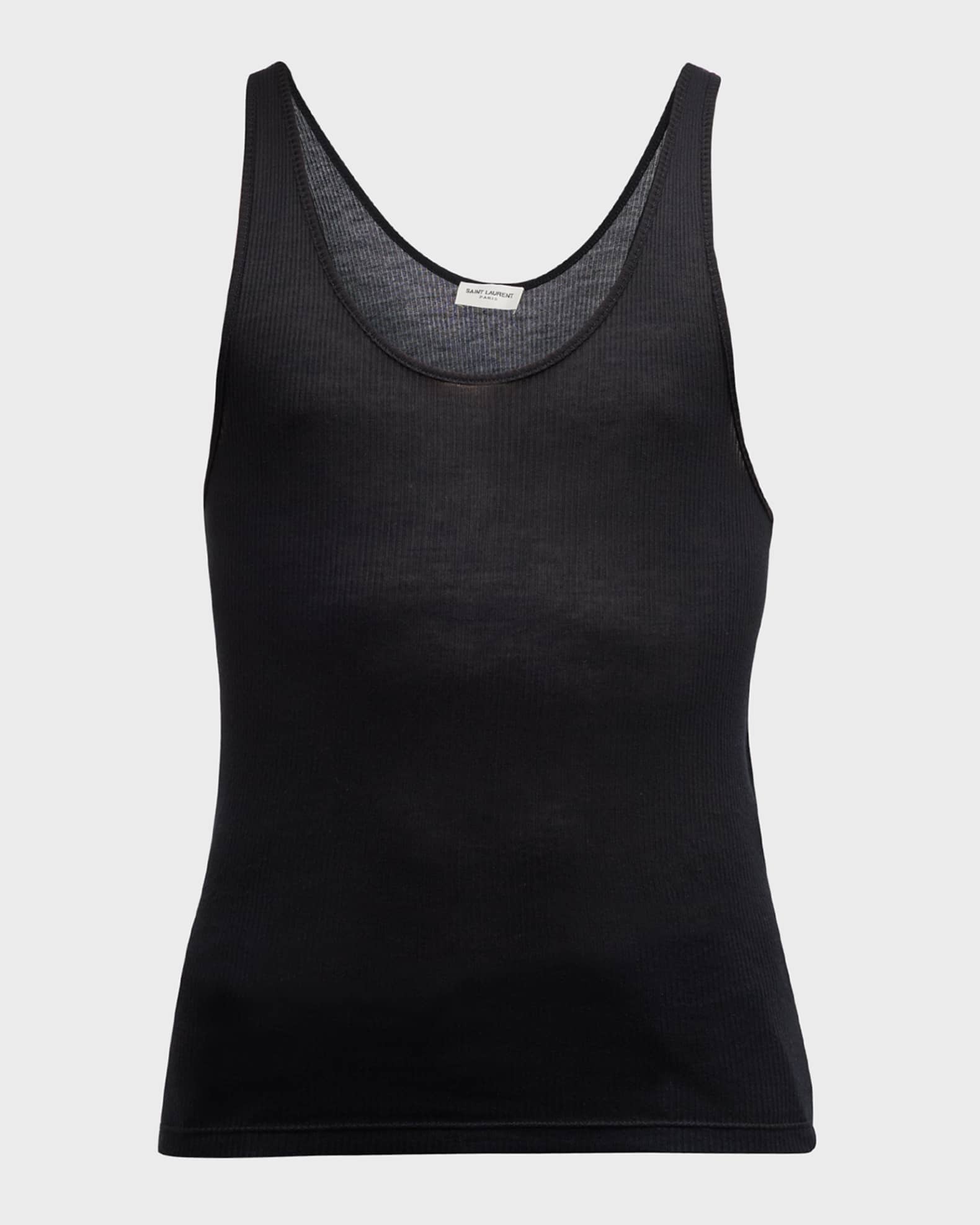 Slim Fit Ribbed Tank Top