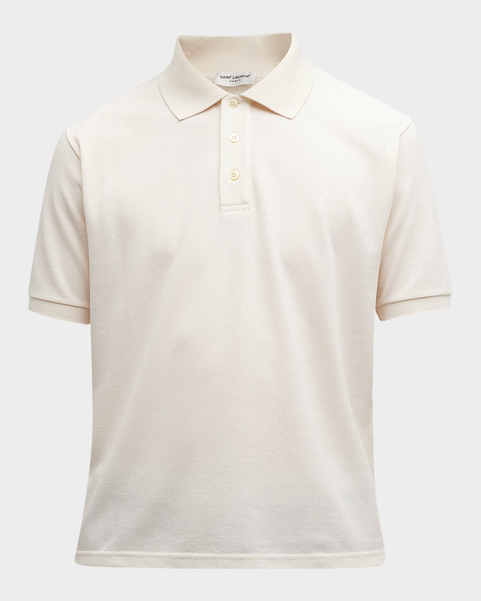 Men's Tonal YSL Polo Shirt