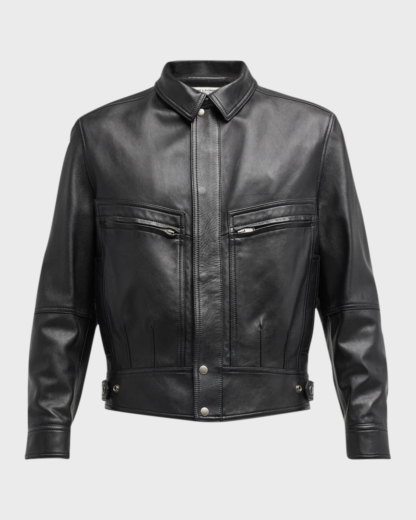 Saint laurent mens biker jacket clearance