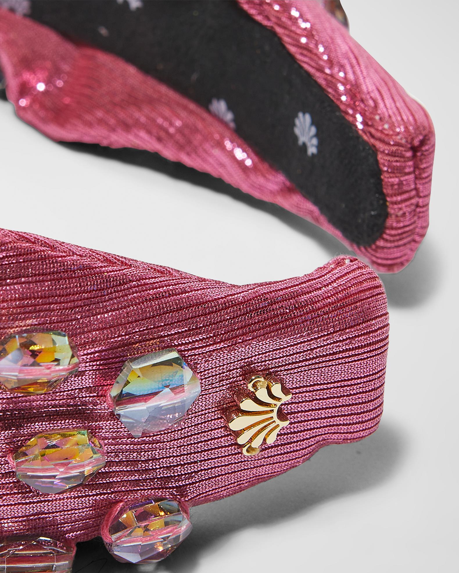 Lele Sadoughi Disco Crystal Knotted Headband | Neiman Marcus display picture 1