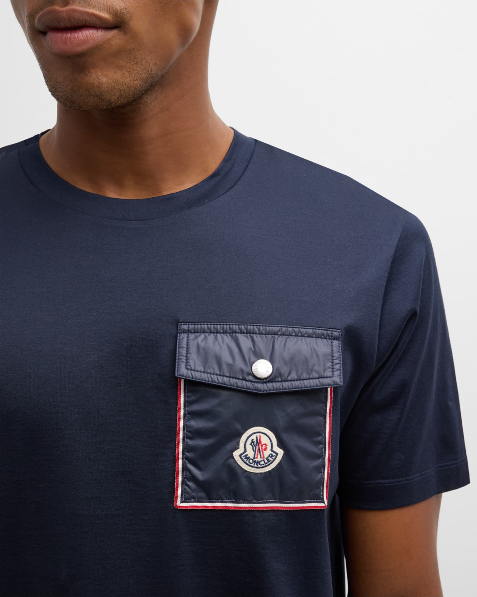 Moncler Men's Logo Pocket T-Shirt in 2023