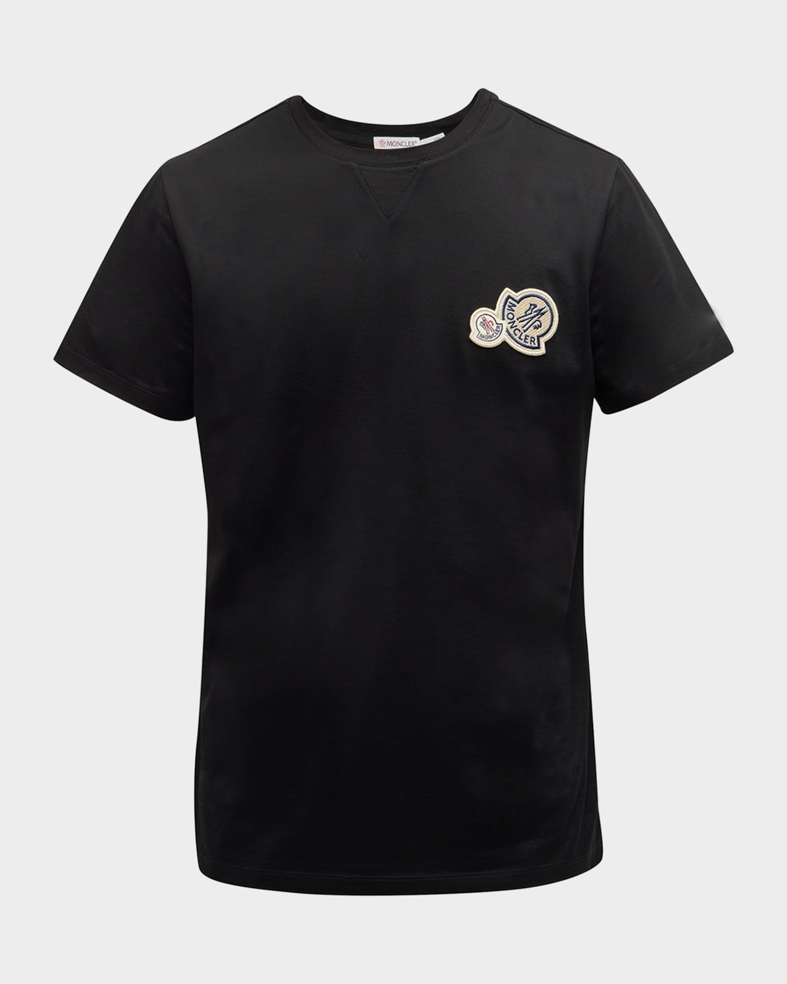 Moncler t shirt double logo outlet