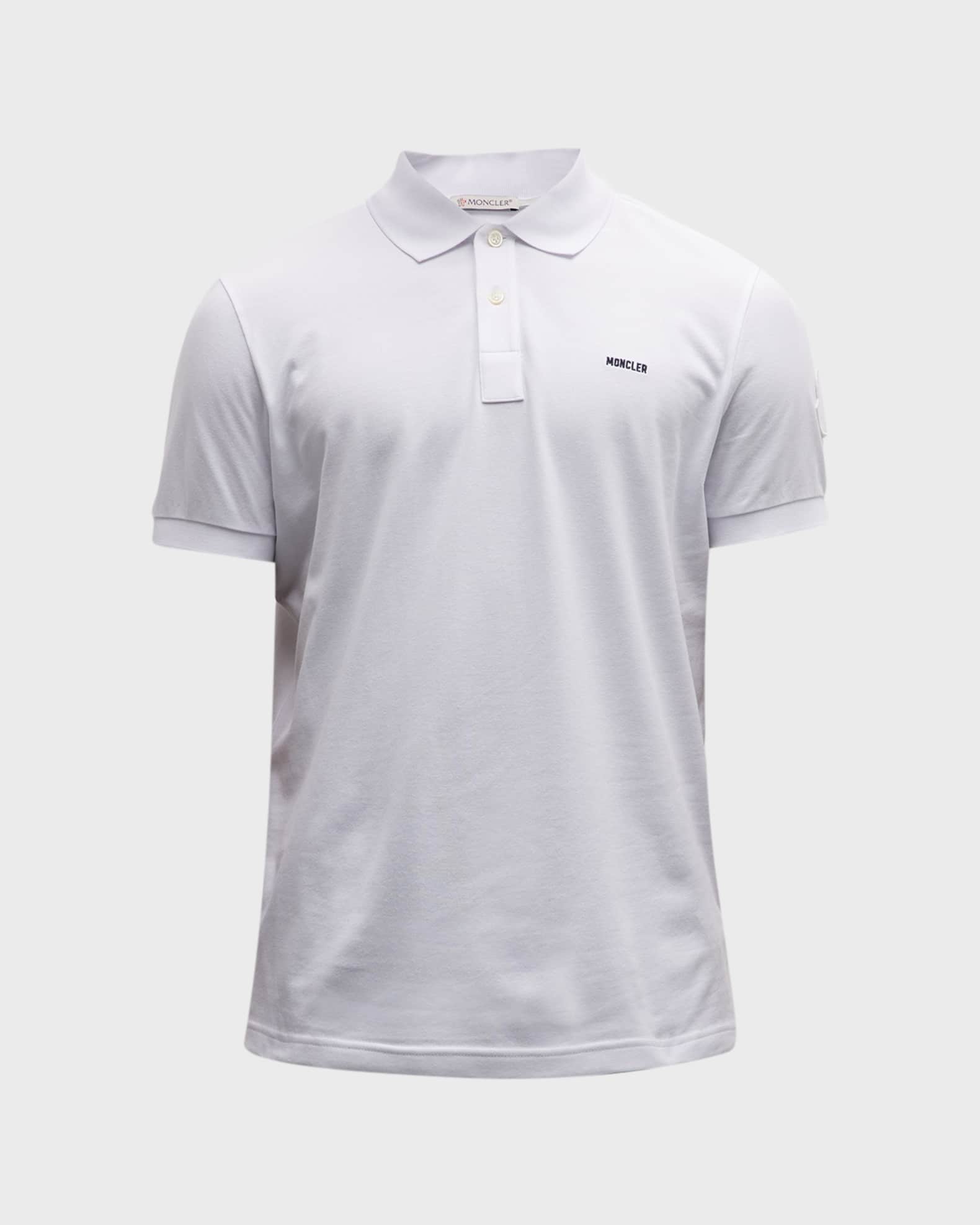 Moncler logo hot sale polo