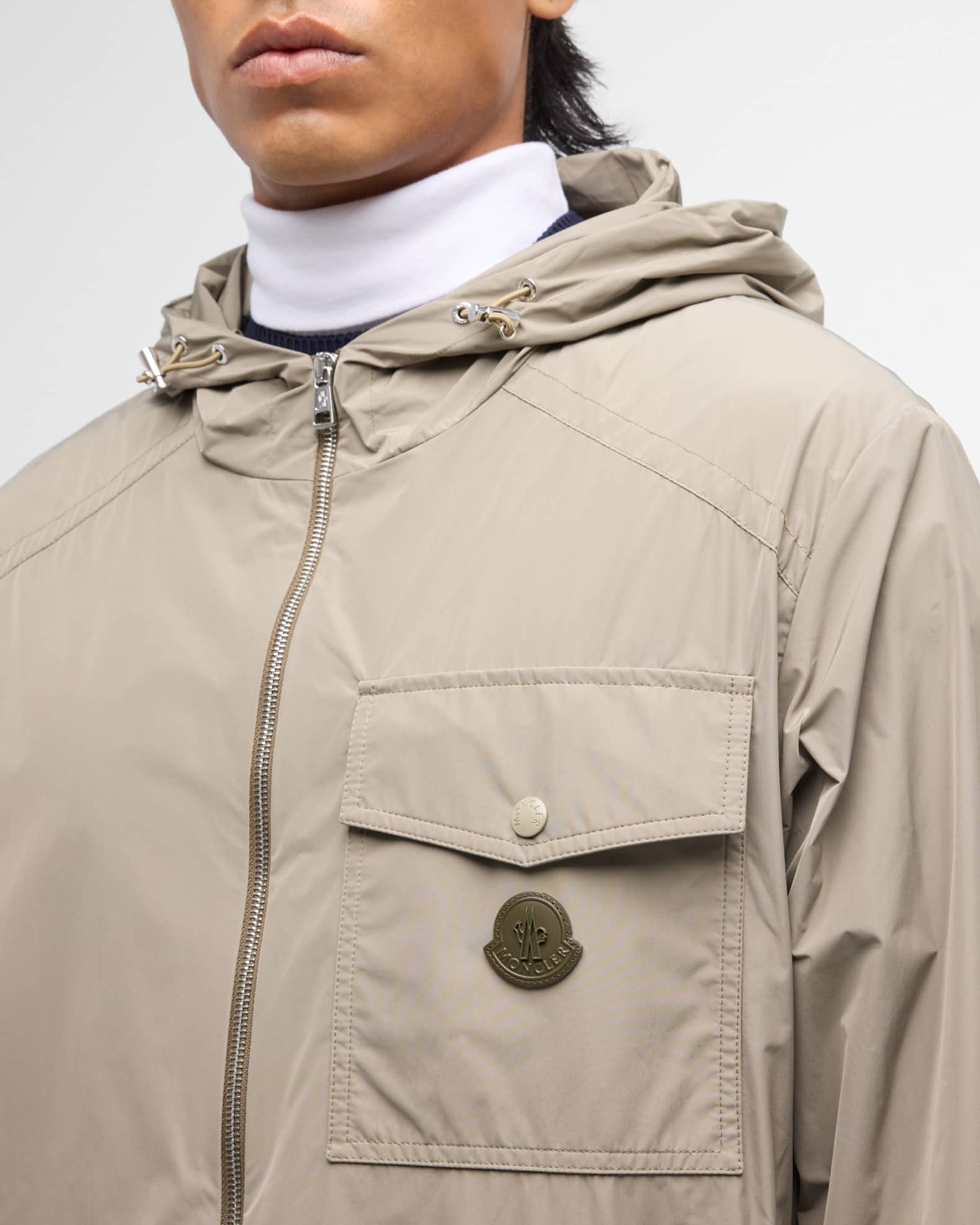 Fuyue Zip Up Jacket in Green - Moncler