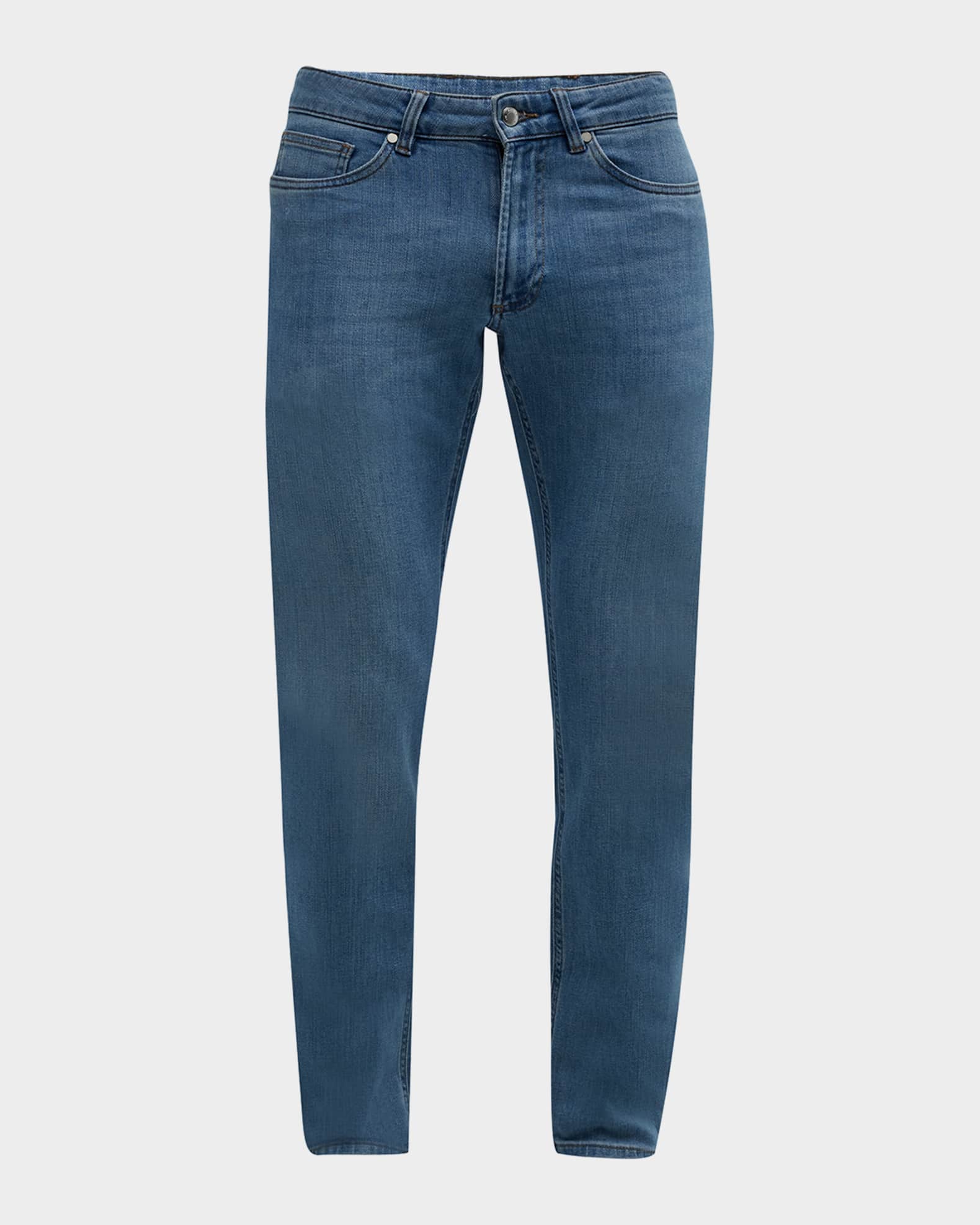 Peter Millar Men s Crown Crafted Washed Five Pocket Stretch Denim Jeans