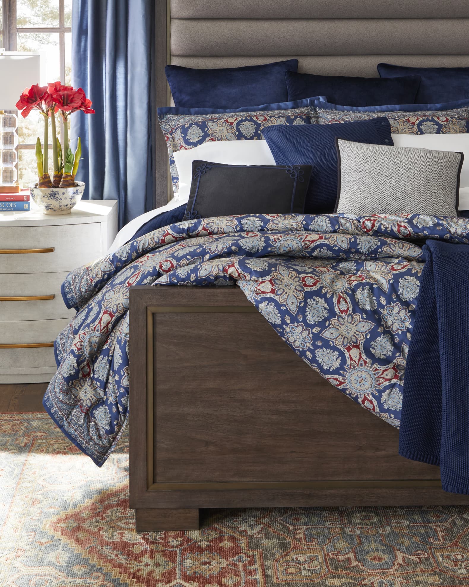 Archer Foulard Bedding Collection Neiman Marcus