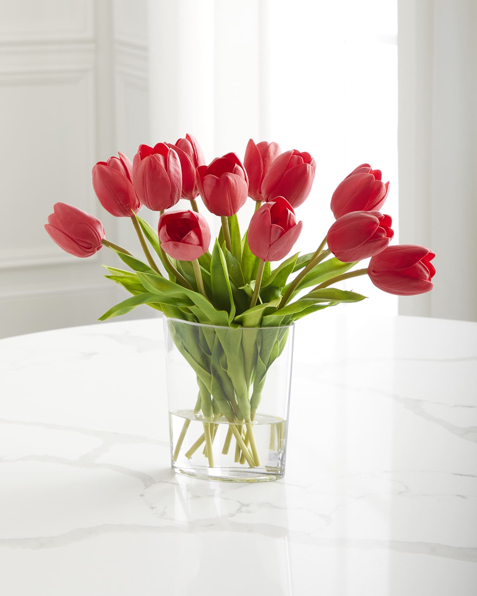 Real Touch Spring Tulips Arrangement  1
