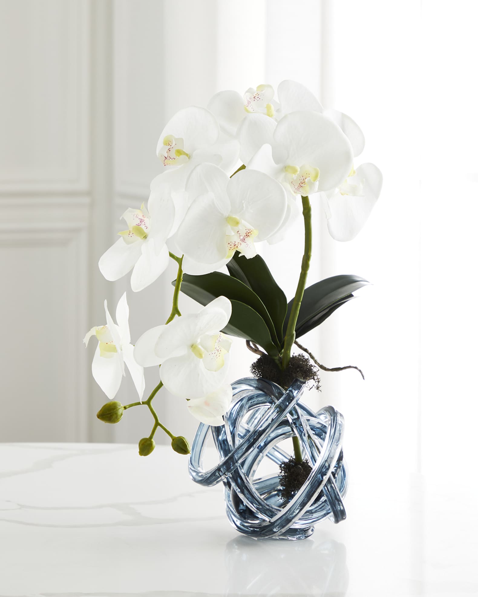 John-Richard Collection Azul Orchids Floral Arrangement