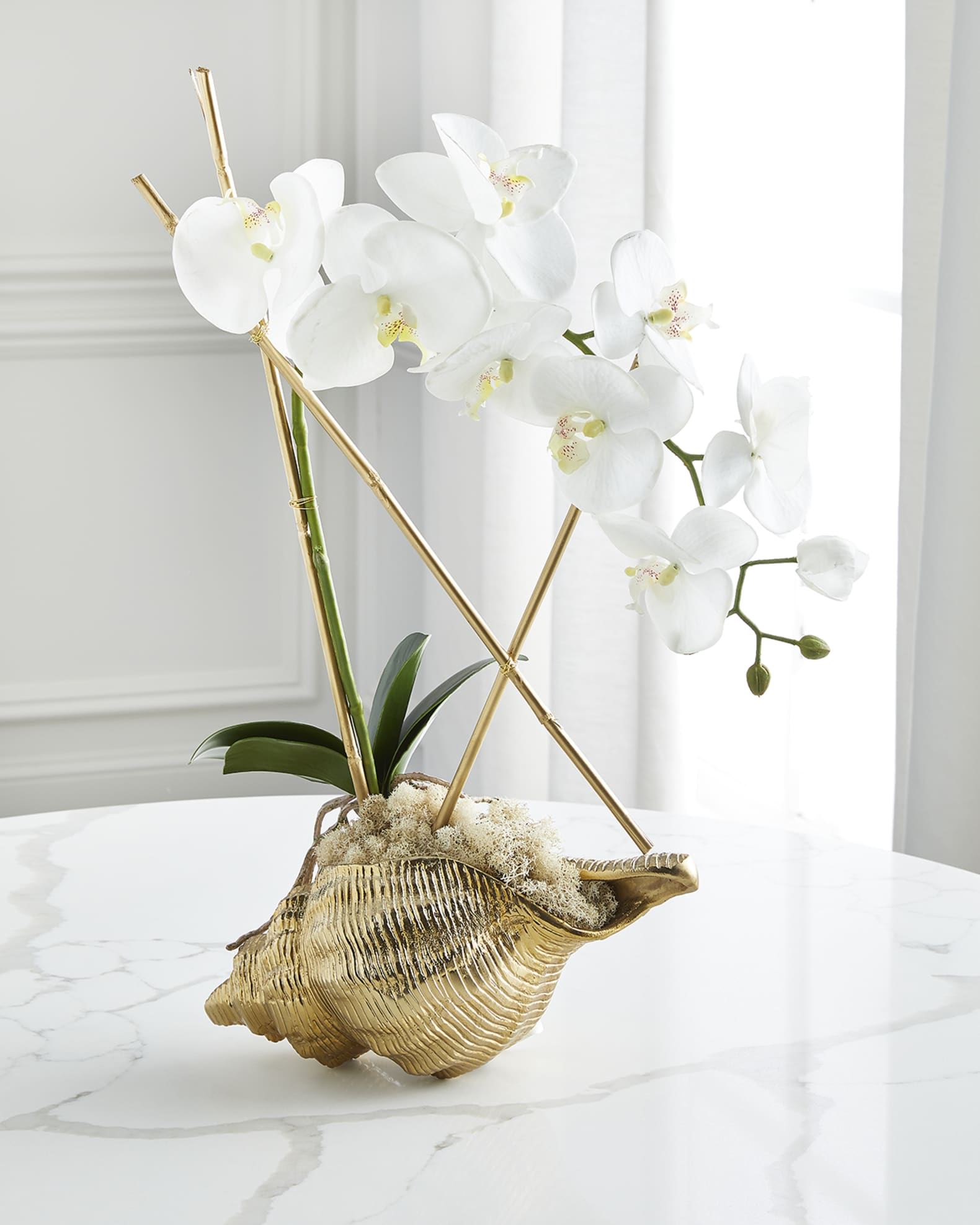 John-Richard Collection Bahama Queen Floral Shell Arrangement
