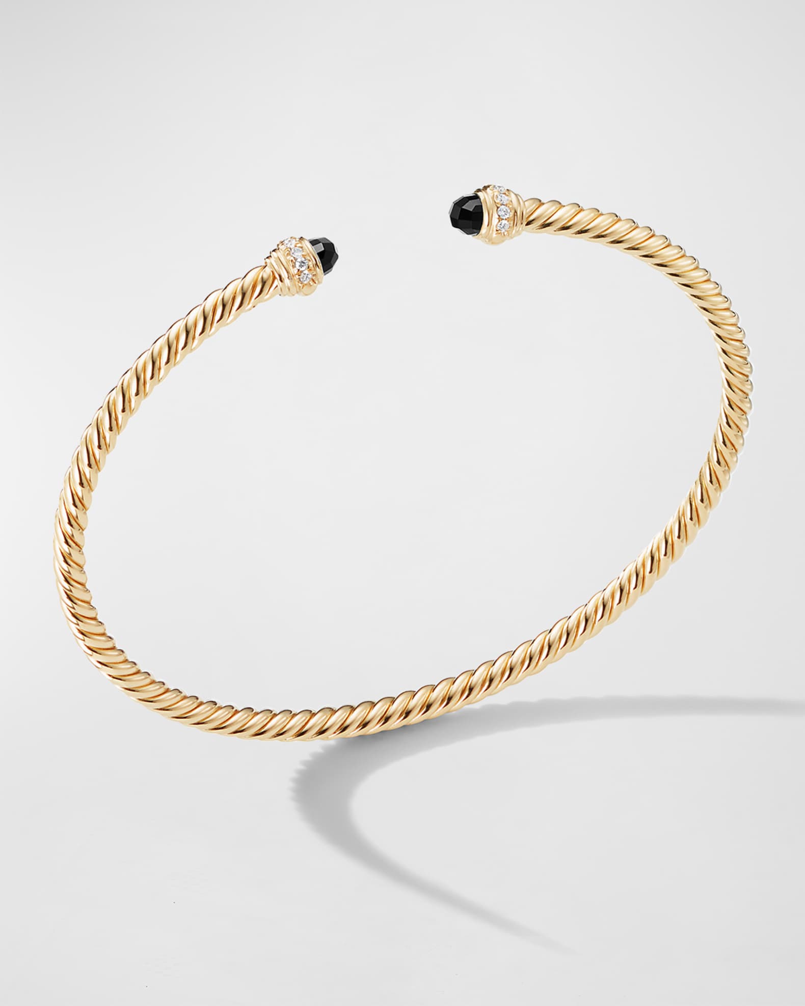 David Yurman Cablespira Bracelet with Gemstone and Diamonds in 18K Gold ...
