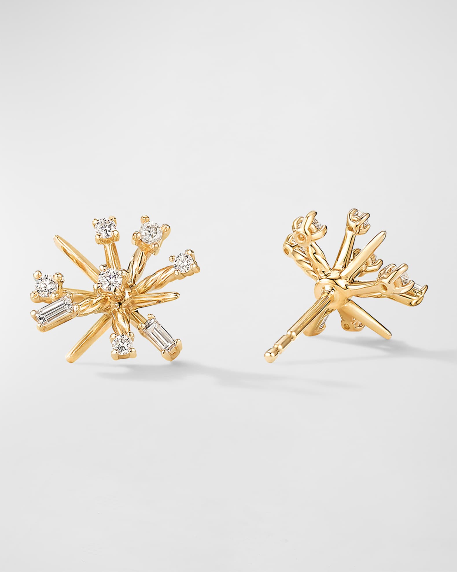 David Yurman Petite Supernova Stud Earrings with Diamonds in 18K Gold ...