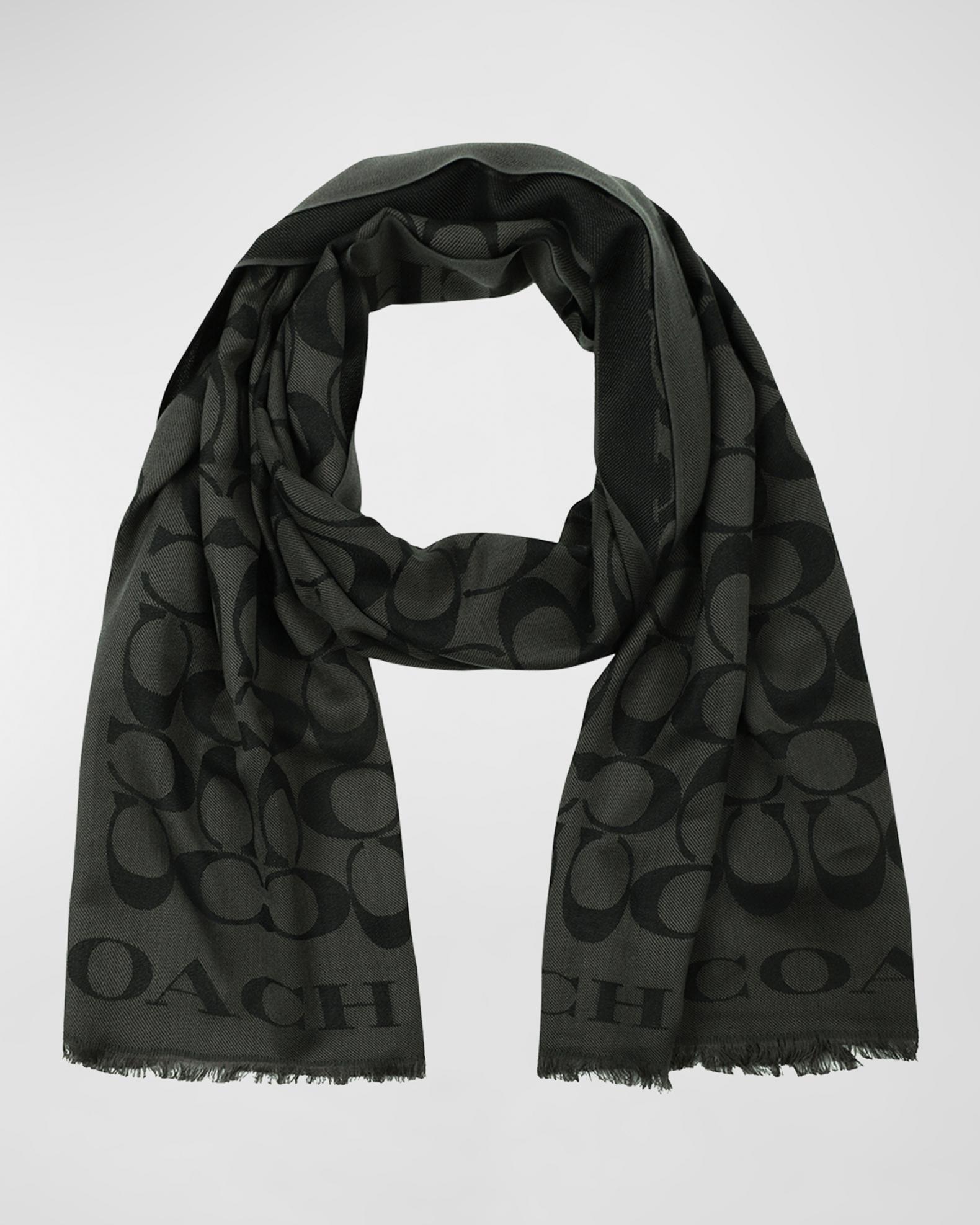 Coach Signature C Border Stole | Neiman Marcus