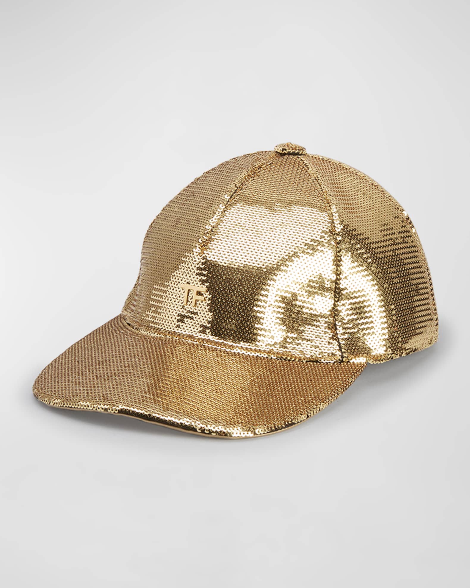 TOM FORD TF Logo Sequin Baseball Cap Neiman Marcus