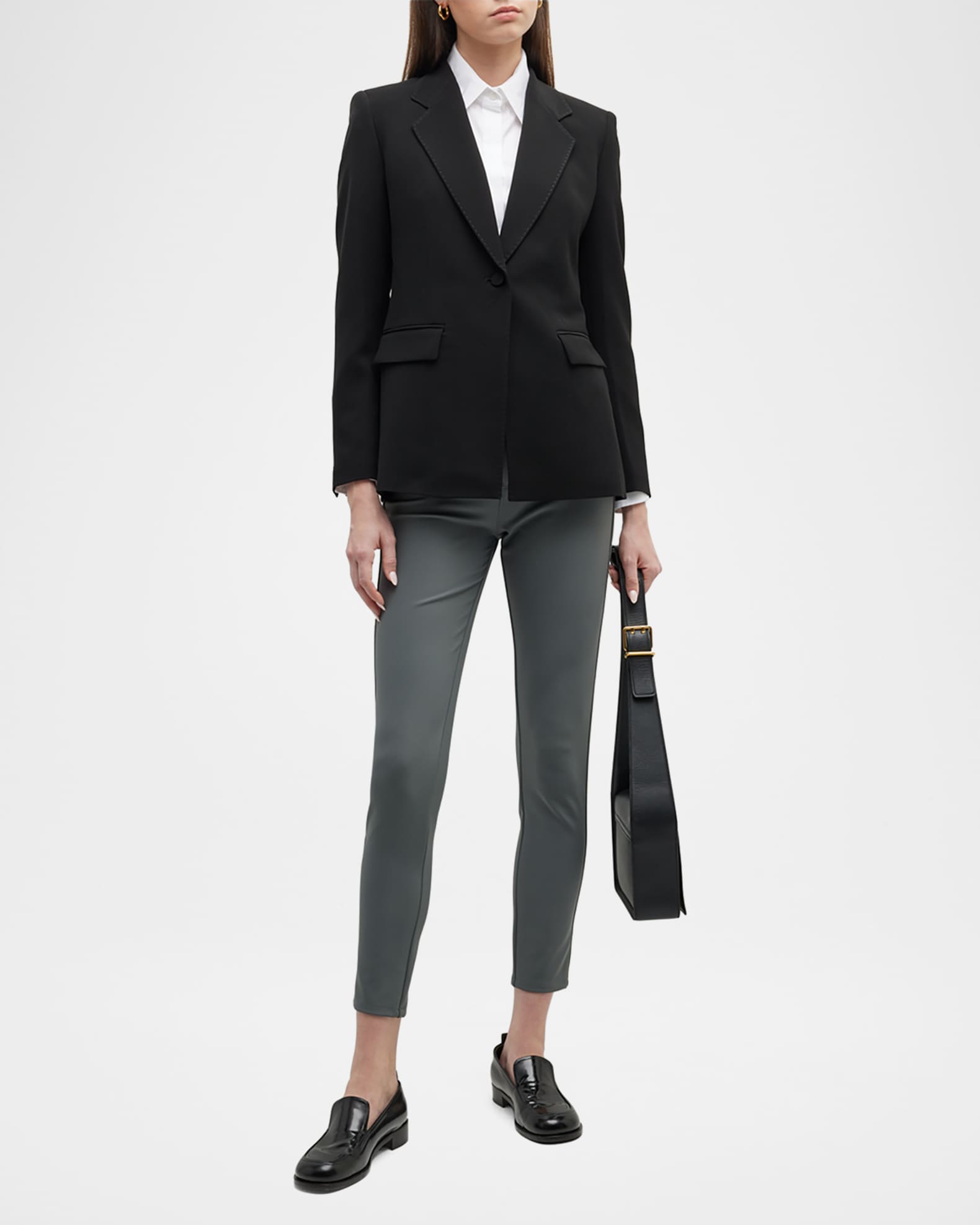 Lafayette 148 New York Holder Single-Button Jacket | Neiman Marcus