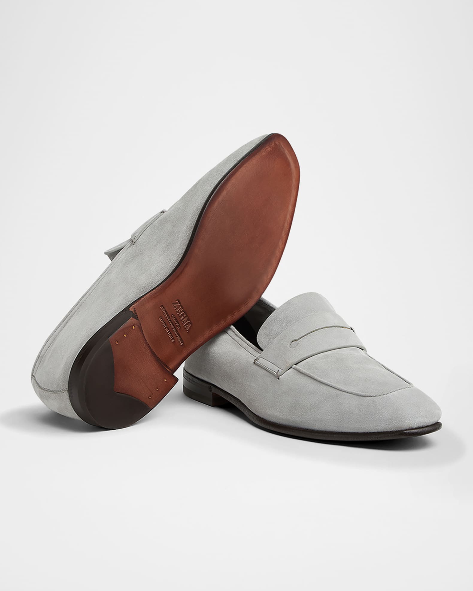 Suede Penny Loafers
