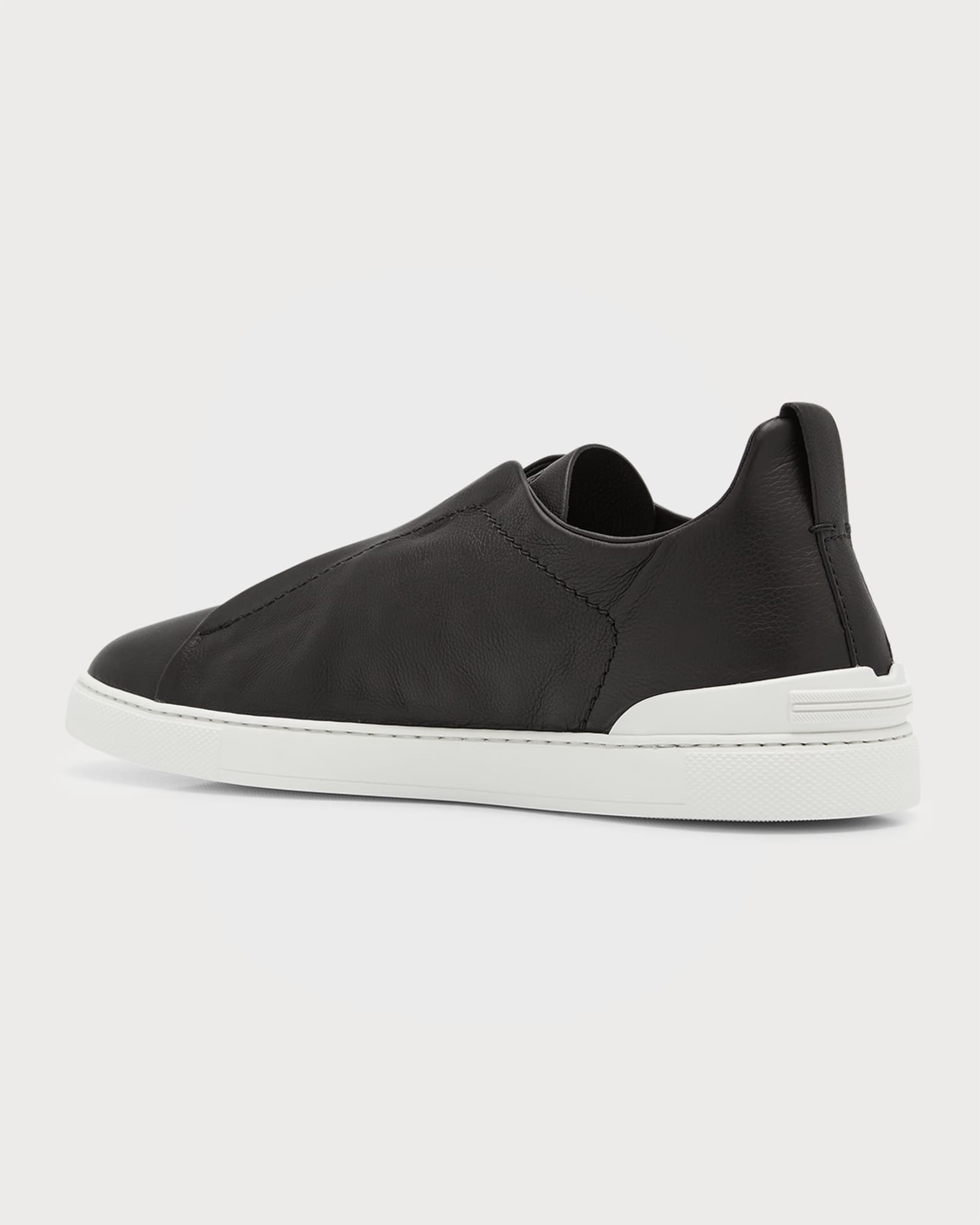 Men's Triple Stitch SECONDSKIN Leather Slip-On Sneakers