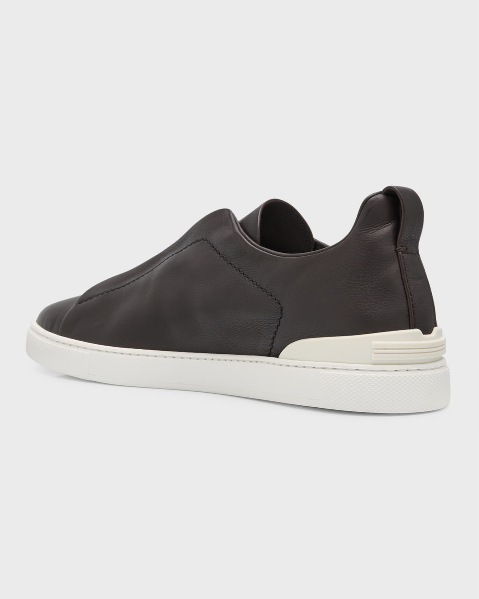 Men's Triple Stitch SECONDSKIN Leather Slip-On Sneakers