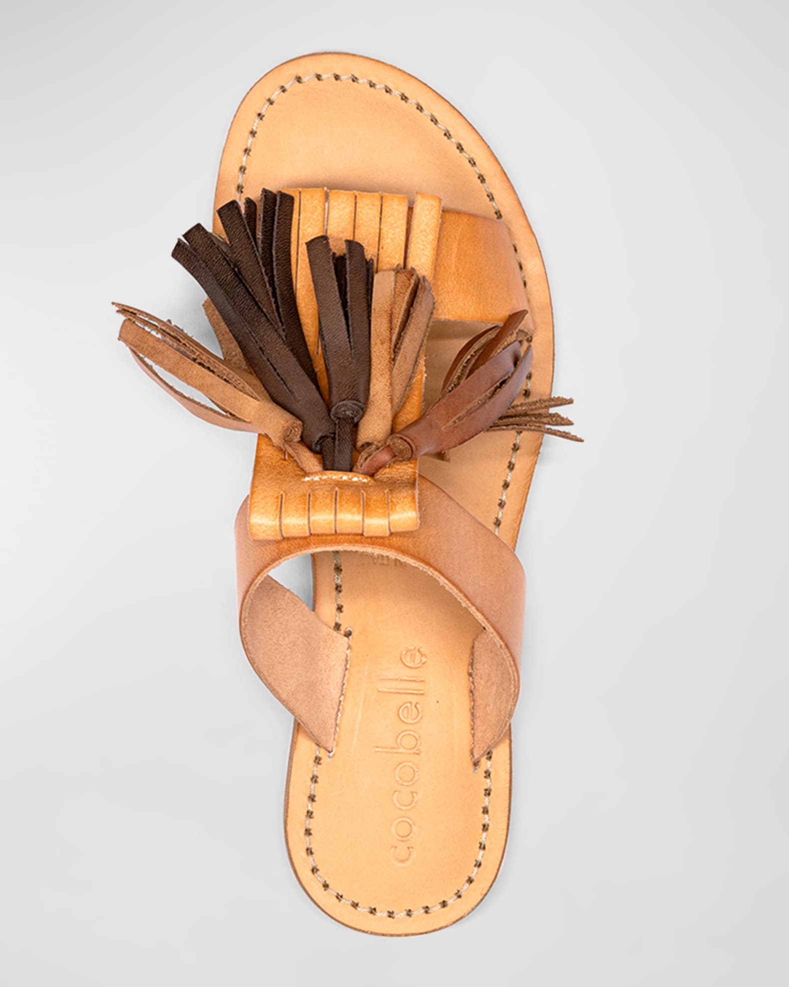 Cocobelle Fringe Leather Sandals With Cushioned Insole Neiman Marcus
