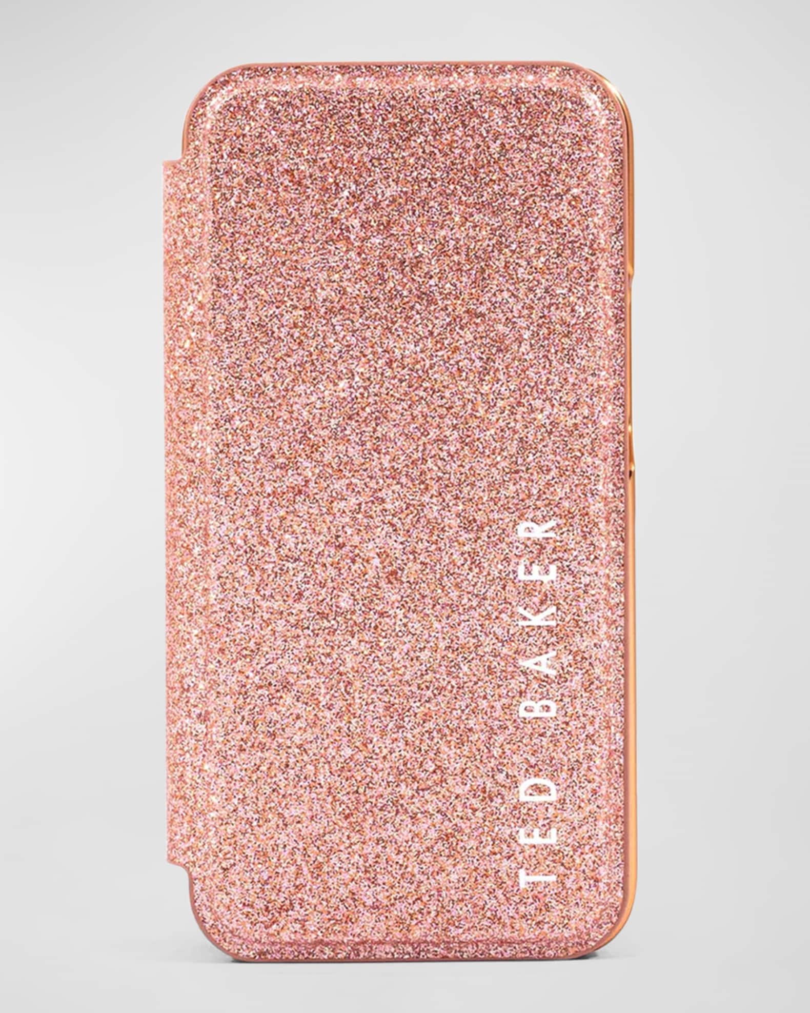 Ted Baker Glitter Mirror Folio iPhone 14 Plus Case Neiman Marcus