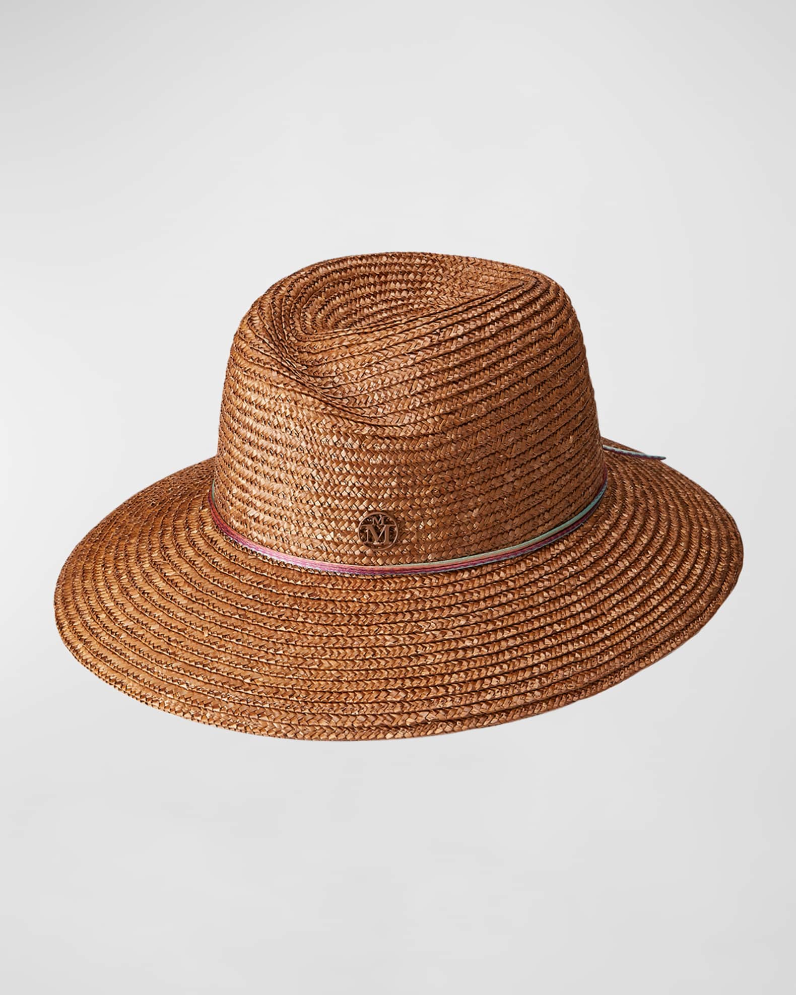 Maison Michel panama straw hat - Neutrals