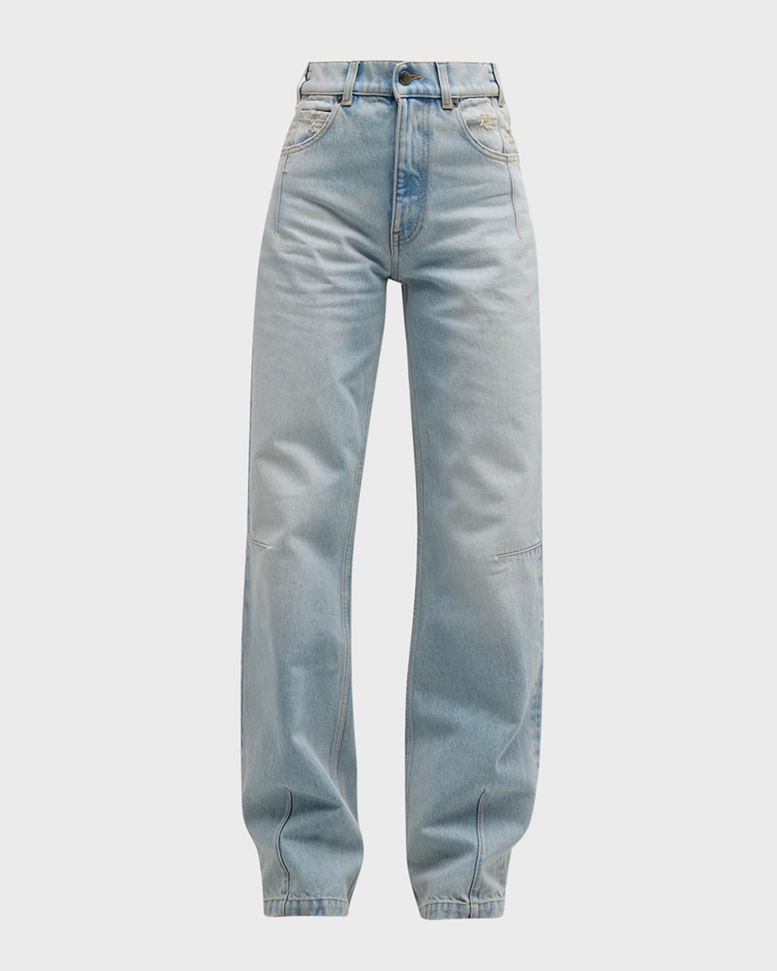 DARKPARK Lu Straight Fitted Jeans Neiman Marcus