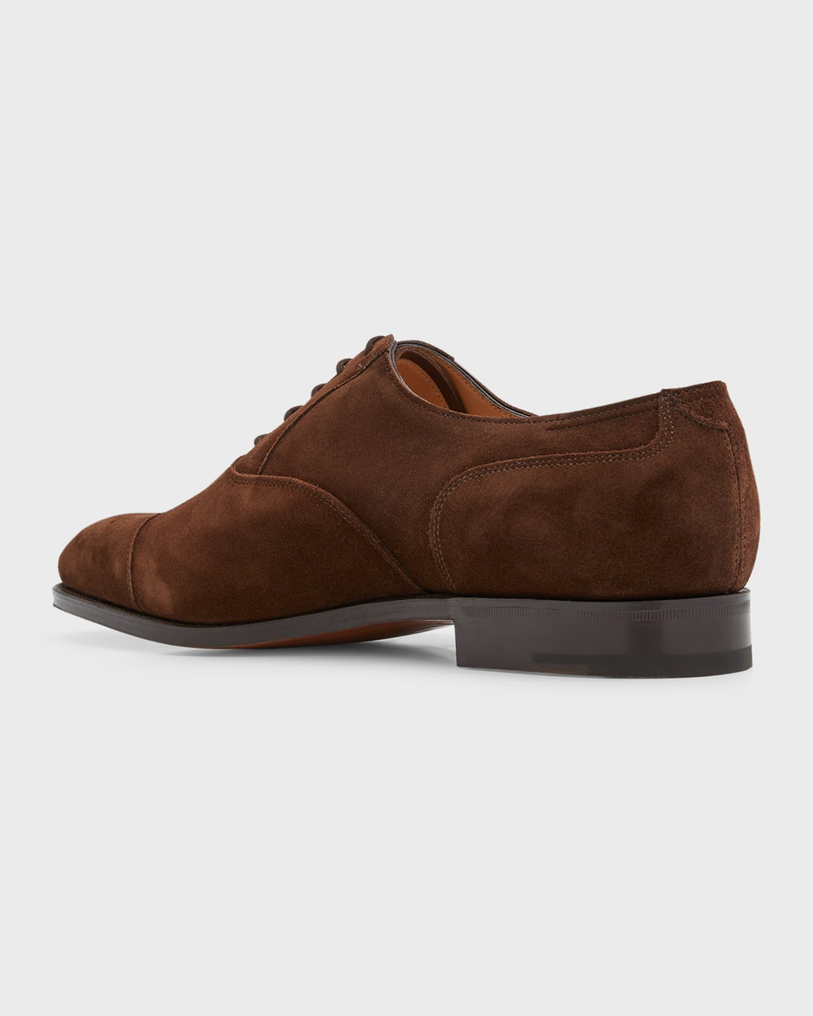 John Lobb Men's Hartland Brogue Suede Oxfords | Neiman Marcus