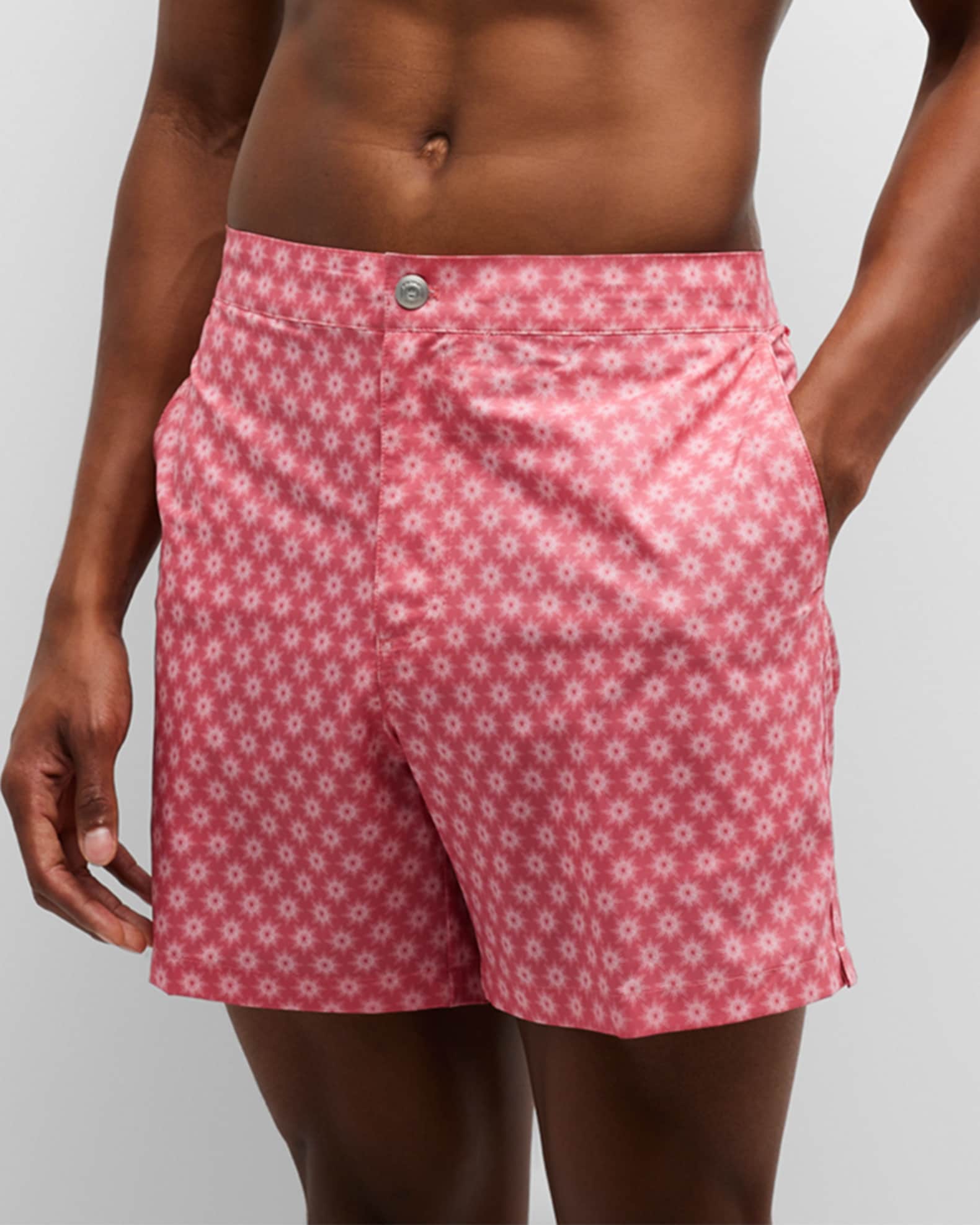 Peter Millar Men's Bali Sunburst Swim Trunks Neiman Marcus