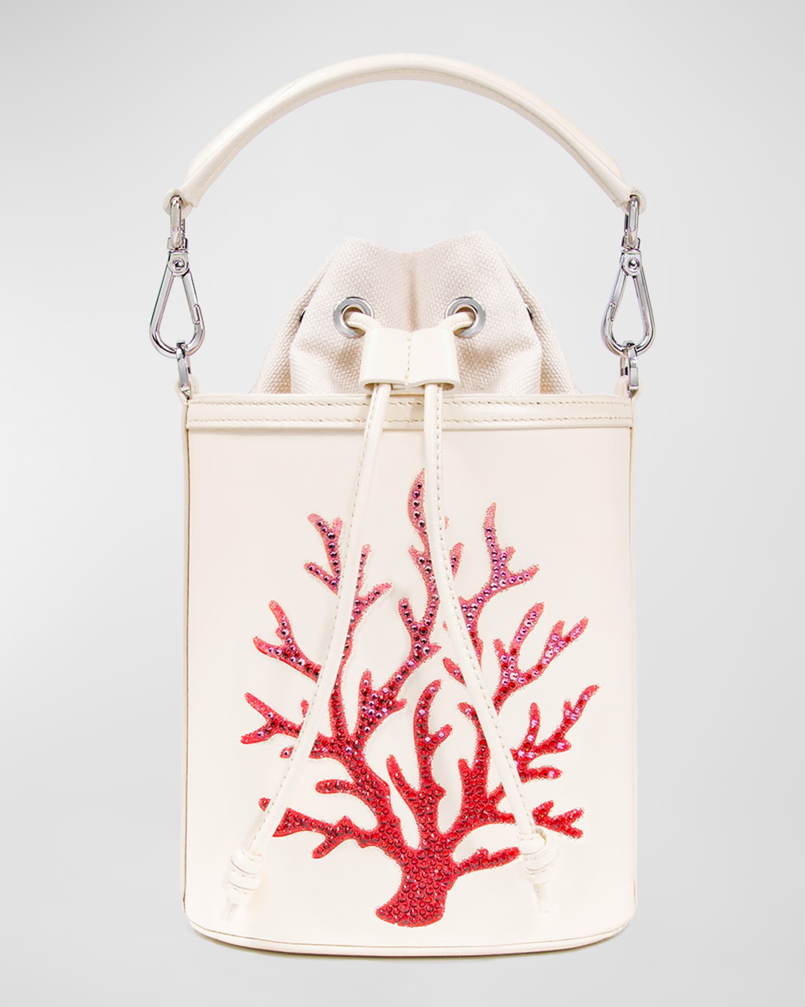 Marina Raphael Carina Micro Coral Reef Swarovski Crystals Bucket Bag, Women's, Handbags & Purses Bucket Bags