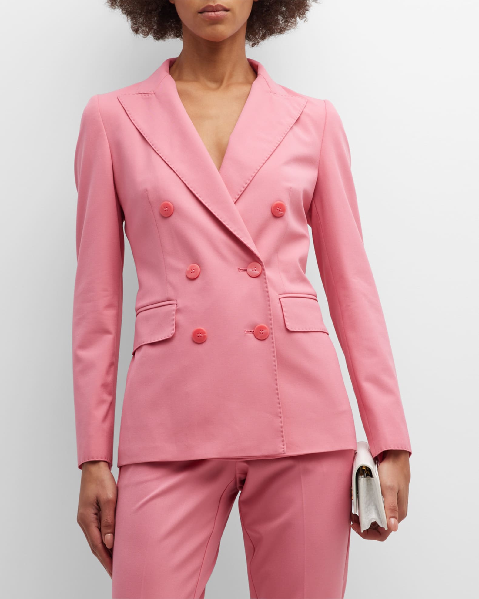 DoubleBreasted Pick Stitch Suit Neiman Marcus