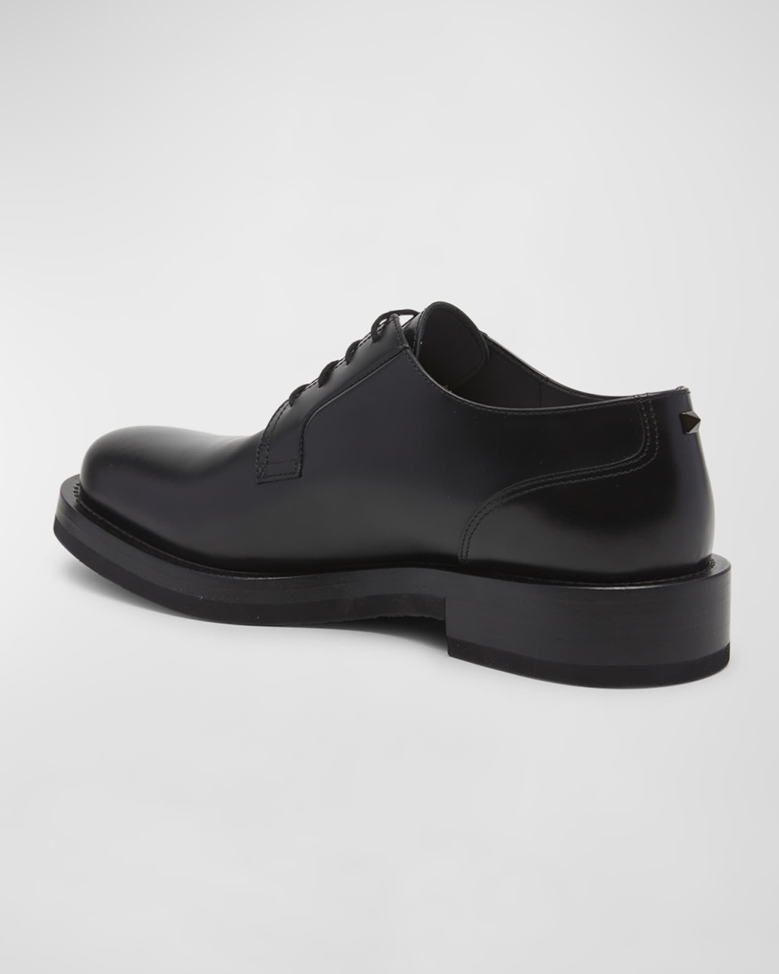 Men s Single Stud Leather Derby Shoes