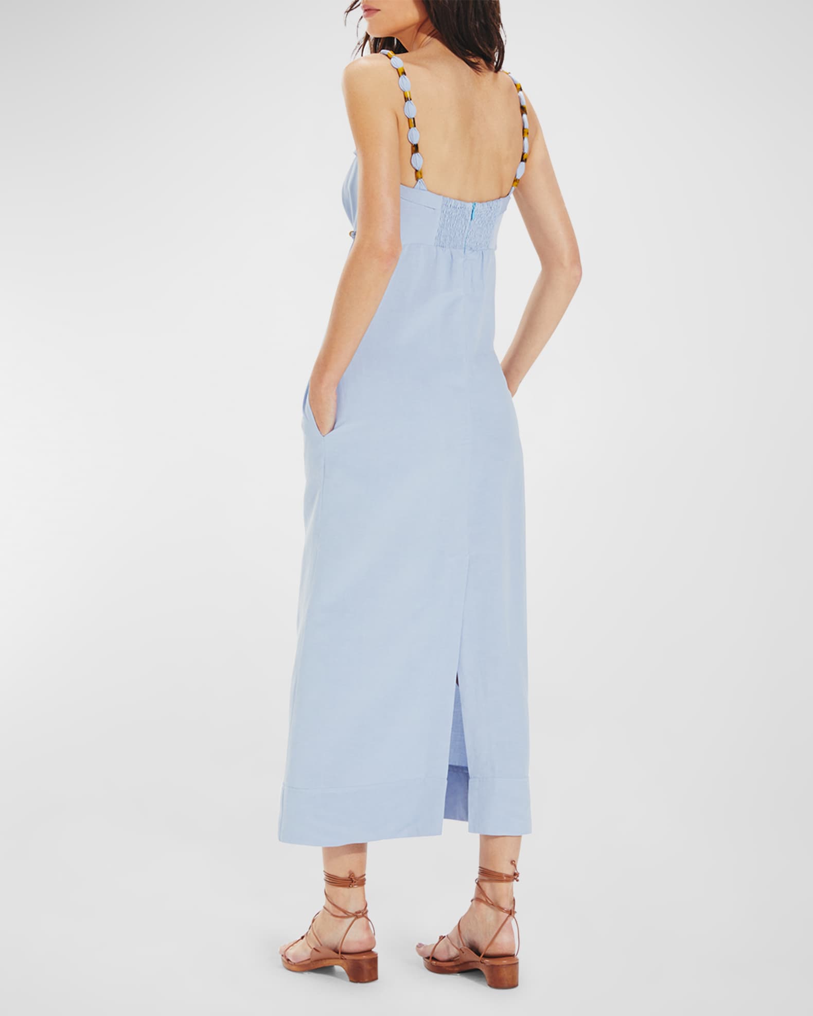 Isadora Beaded Cutout Maxi Dress