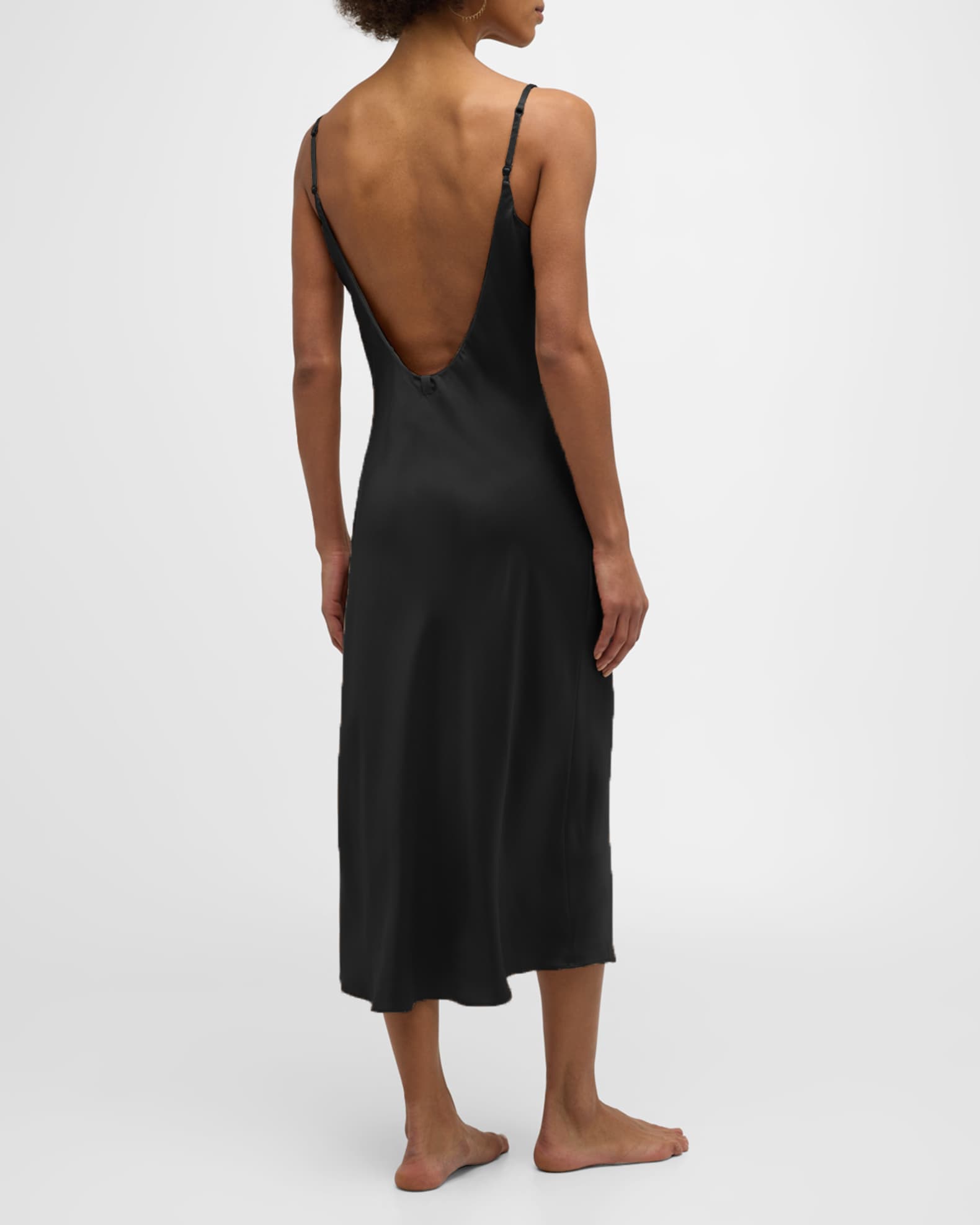 Lunya Washable Silk Bias Slip Dress