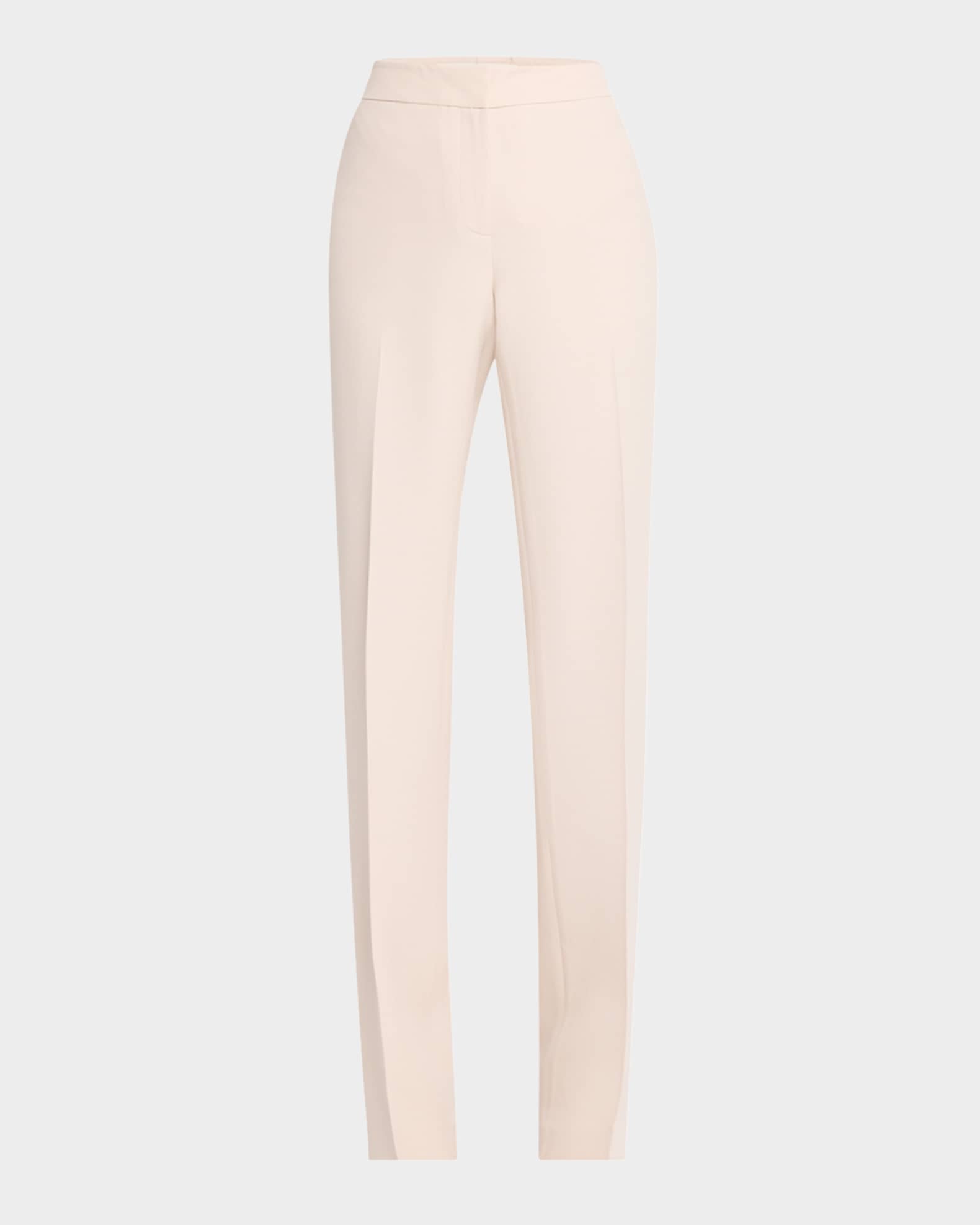 Barrow Straight-Leg Wool-Silk Pants 0
