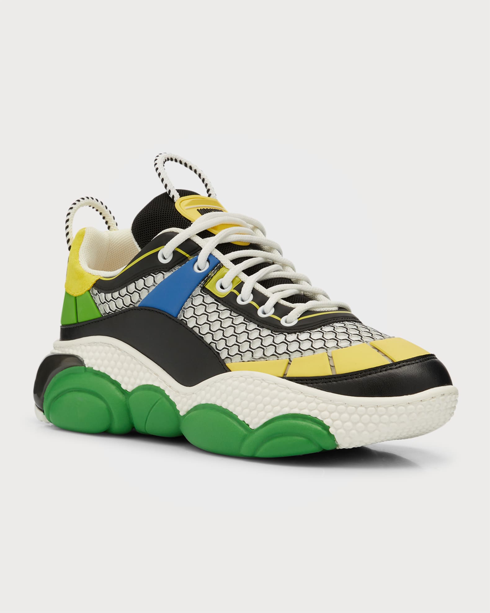 Moschino Men's Multicolor Bubble Teddy Mesh Fashion Sneakers | Neiman ...