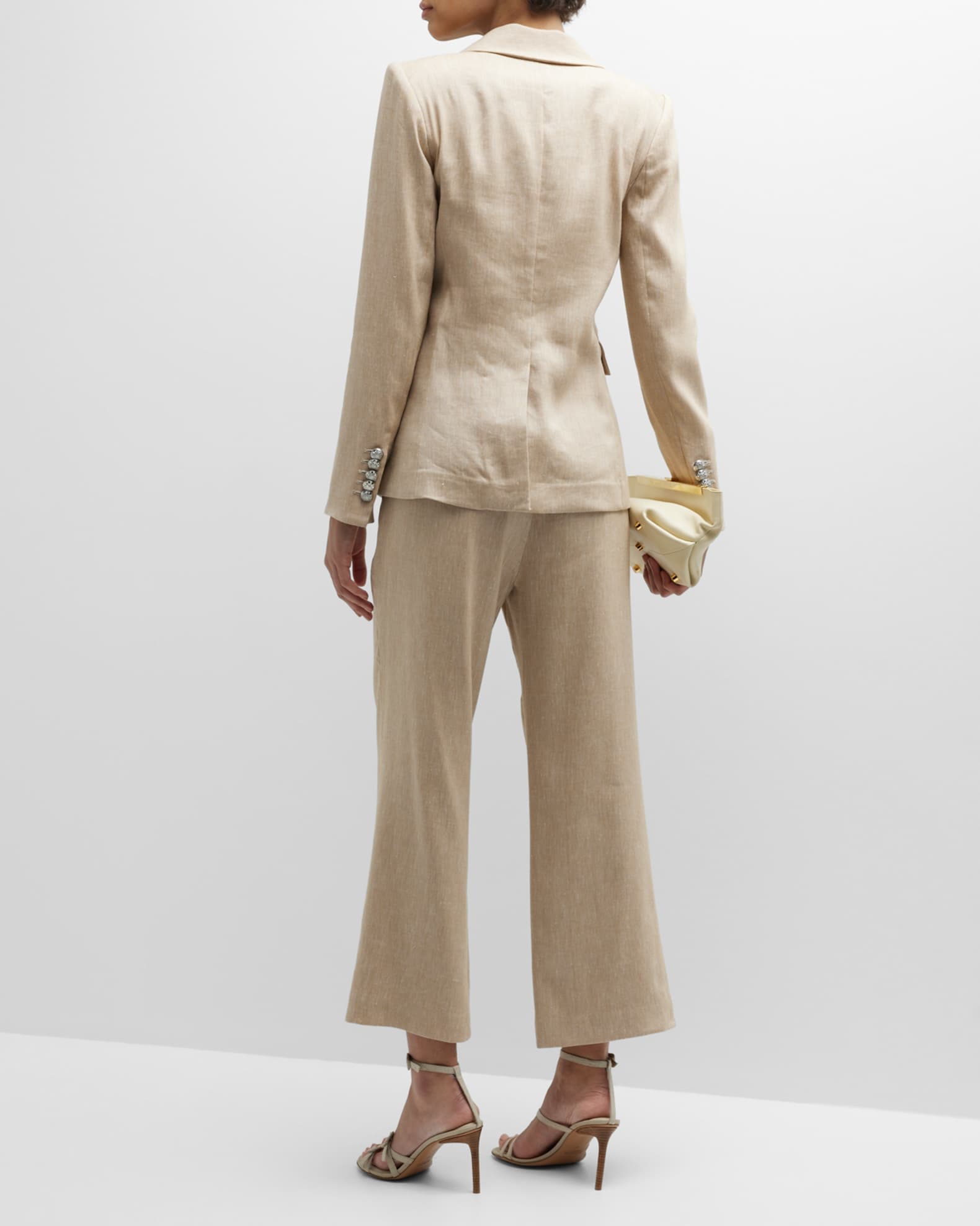 Veronica Beard Miller Linen Dickey Jacket | Neiman Marcus