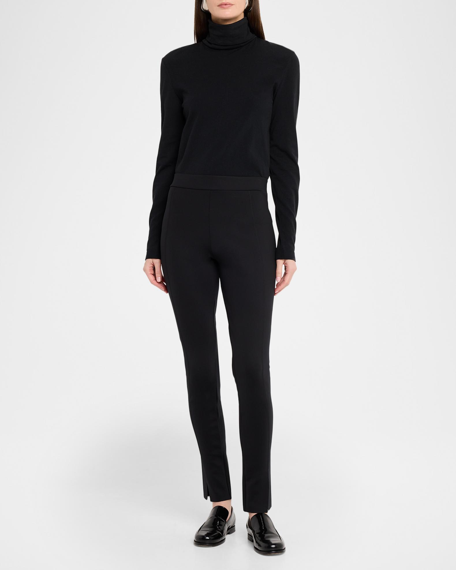 Wolford Midnight Grace Front-Slit Jersey Leggings | Neiman Marcus