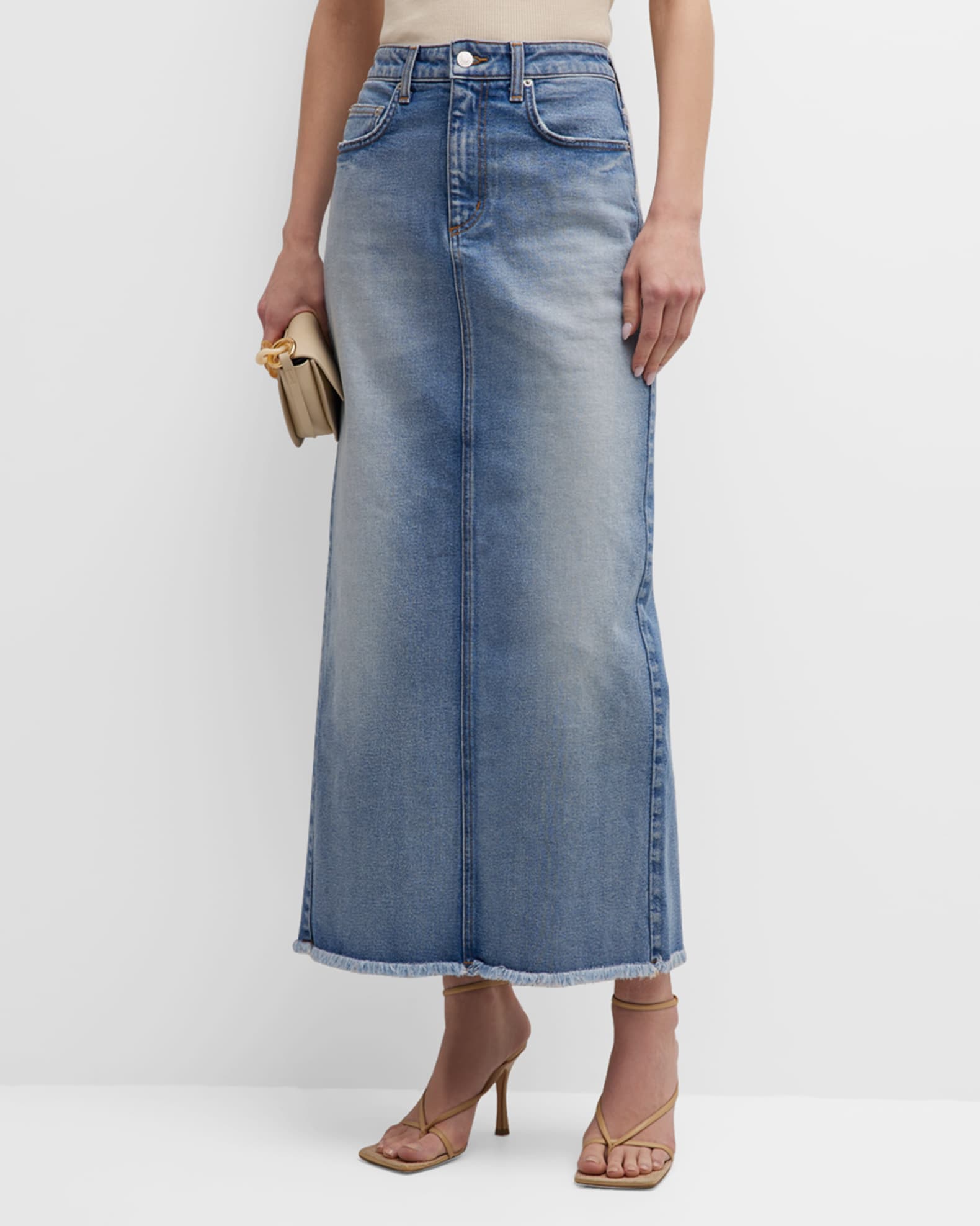 Maxi denim skirts 8x10 deals